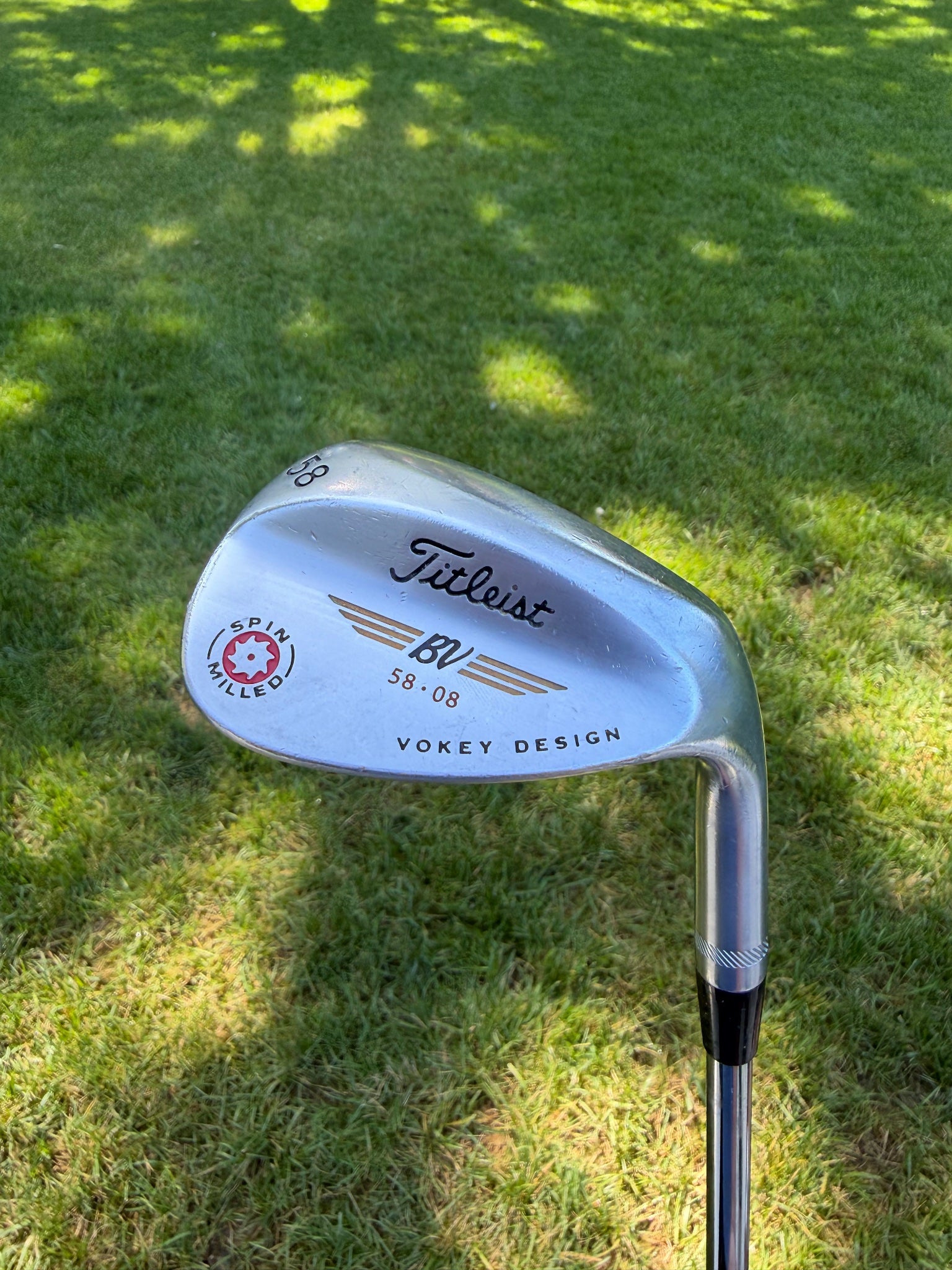 Titleist 2009 Vokey Spin Milled Chrome Lob Wedge 58° / 8 Wedge Flex 35" NICE