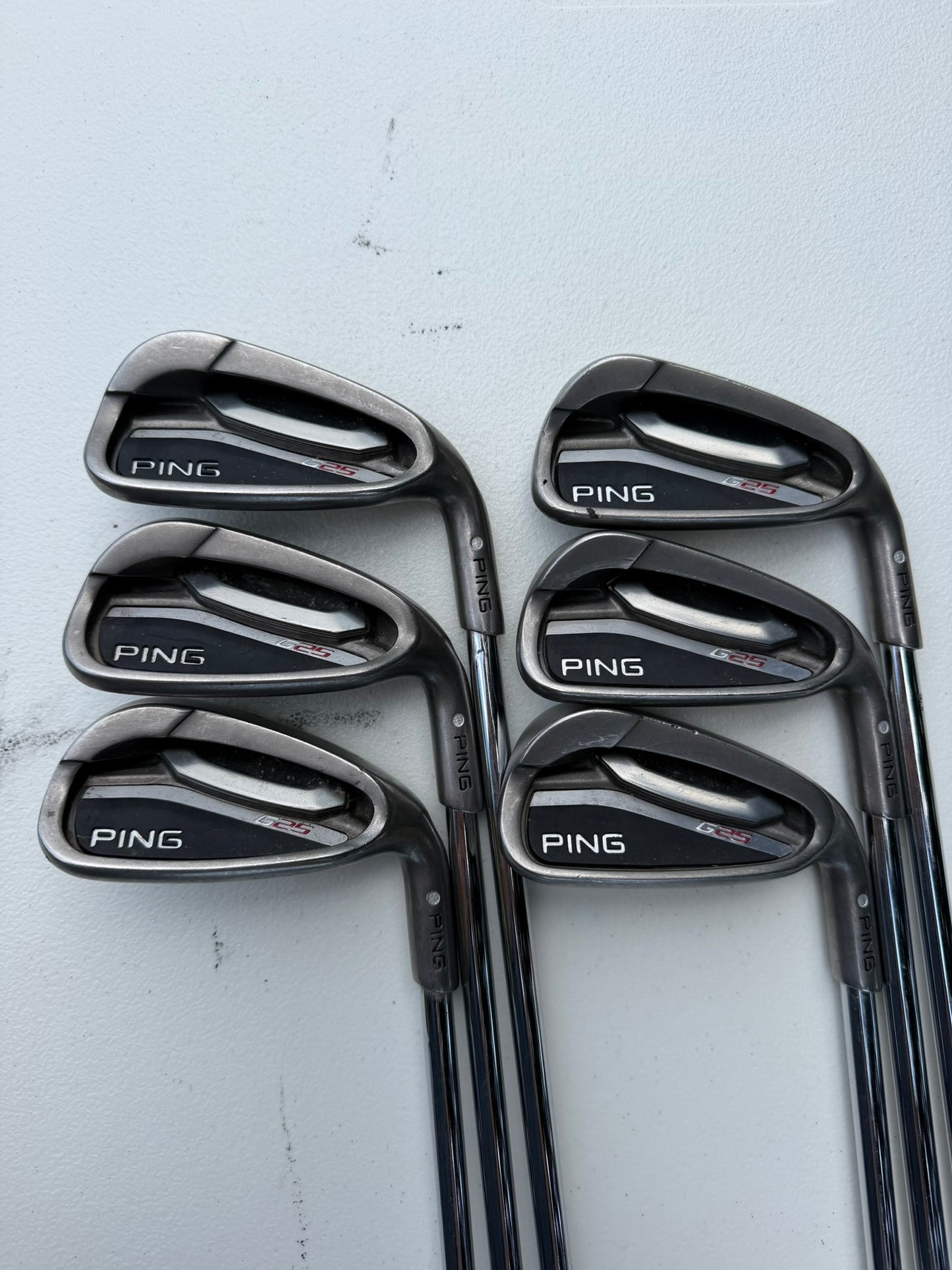Ping G25 Iron Set 5-PW Silver Dot CFS Regular Flex +3/4″ NICE
