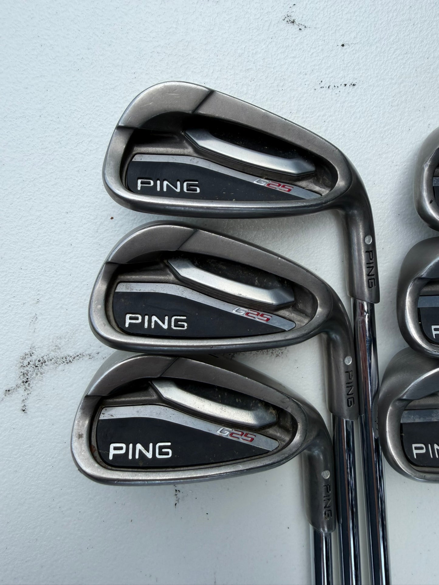 Ping G25 Iron Set 5-PW Silver Dot CFS Regular Flex +3/4″ NICE