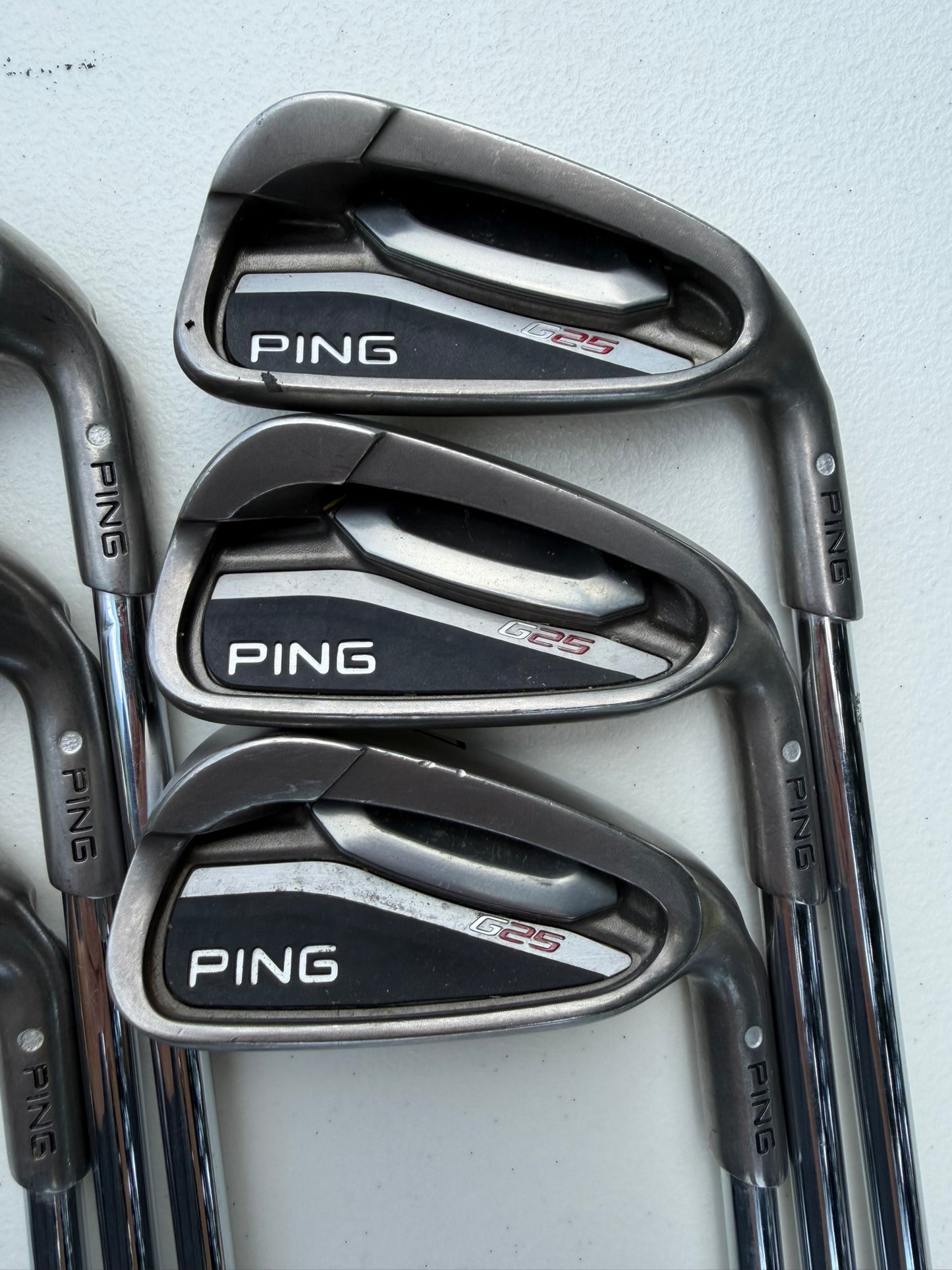 Ping G25 Iron Set 5-PW Silver Dot CFS Regular Flex +3/4″ NICE