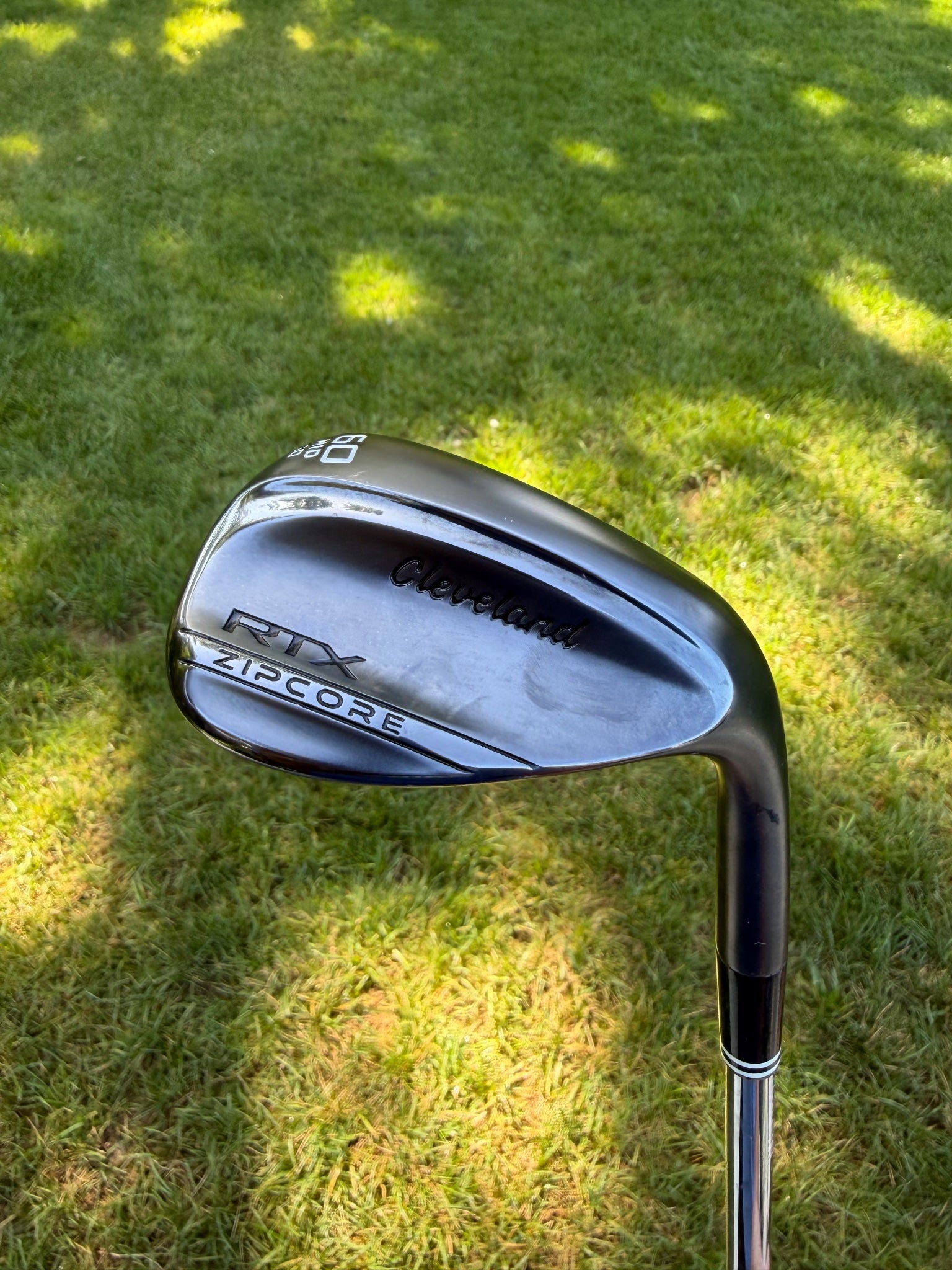 Cleveland RTX ZipCore Black Satin Lob Wedge 60°/10 DG Spinner Wedge Flex 35.25"