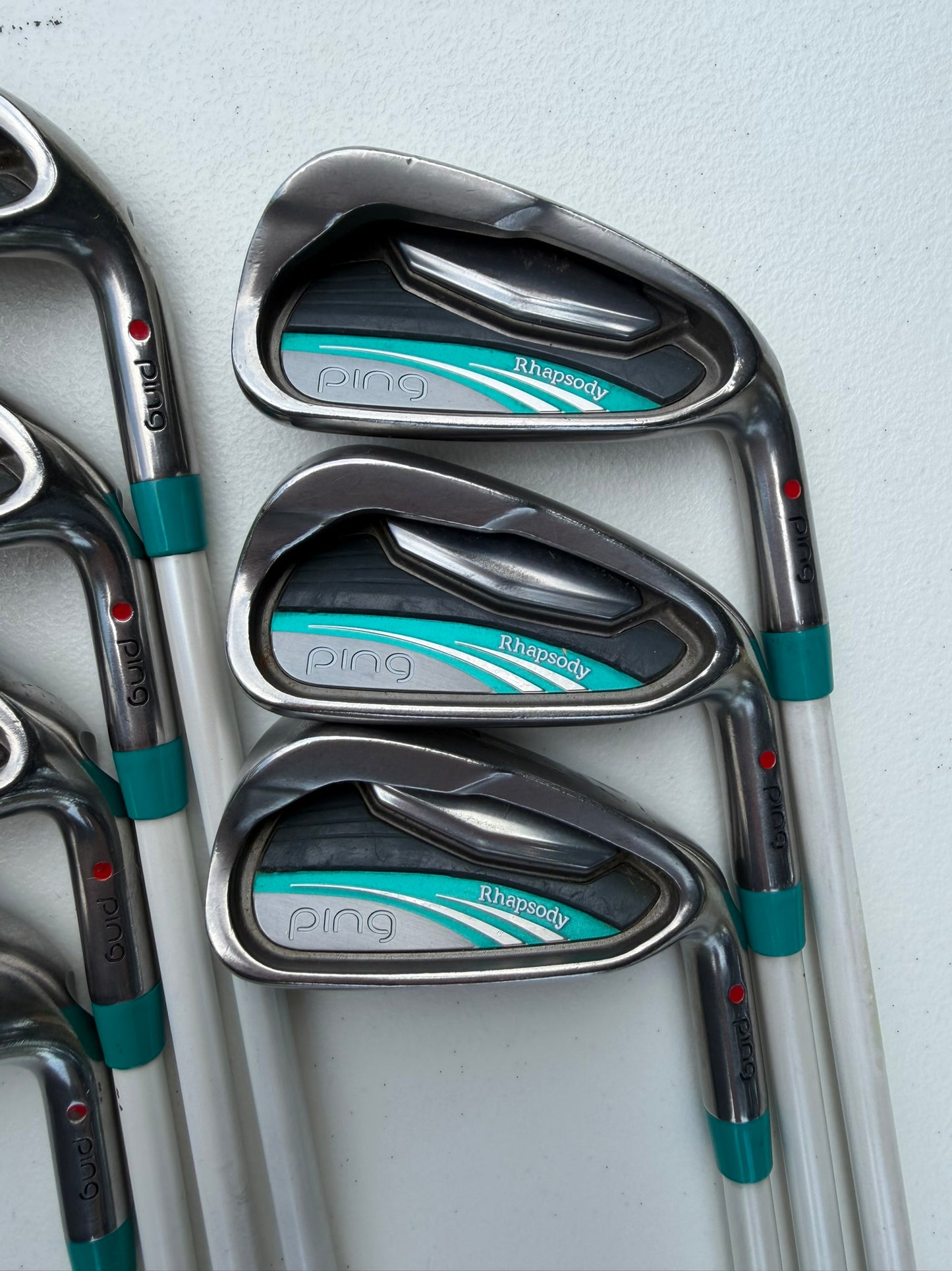 Ping 2015 Rhapsody Iron Set 5-PW, UW Red Dot ULT 220 Ladies Flex Standard NICE