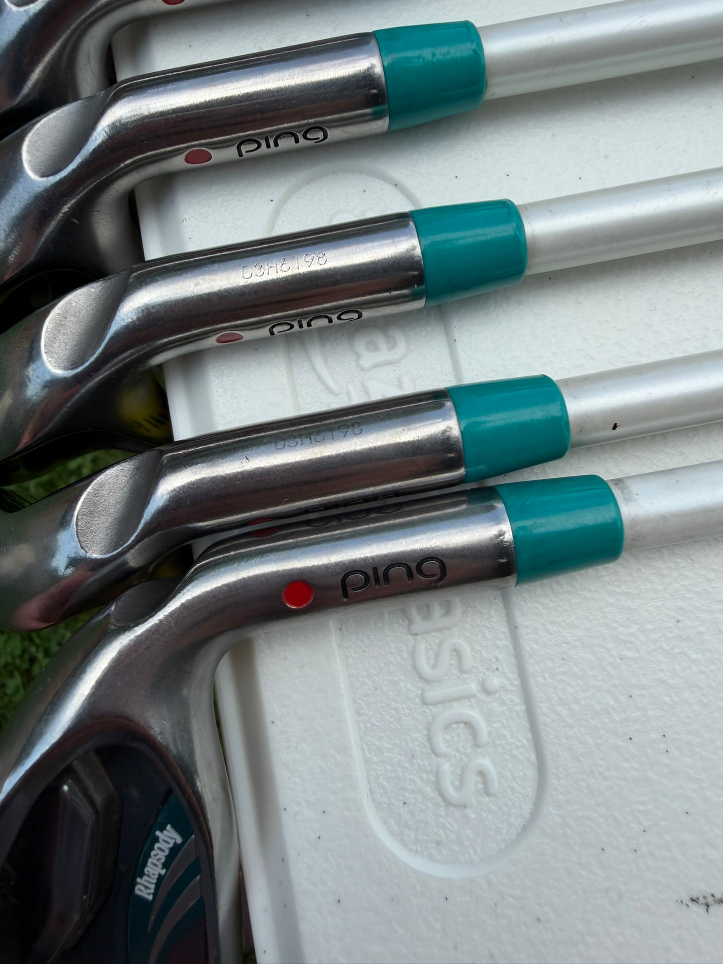 Ping 2015 Rhapsody Iron Set 5-PW, UW Red Dot ULT 220 Ladies Flex Standard NICE