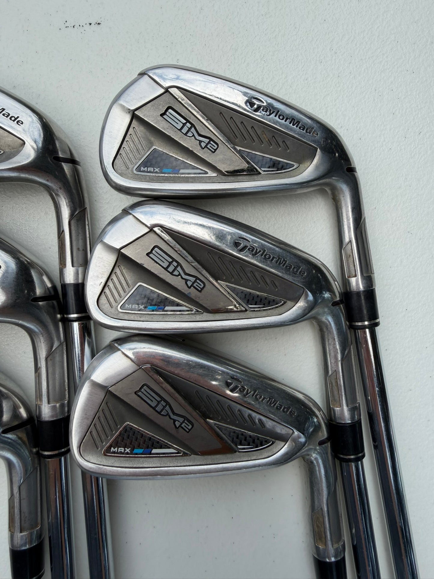 Taylormade SIM2 MAX Iron Set 5-PW KBS Max MT 85 Stiff Flex Standard NICE