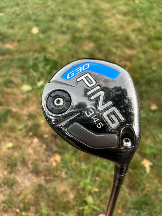 Photo of Ping G30 3-Wood 14.5° Extra Stiff Flex Hzrdus Black Tx