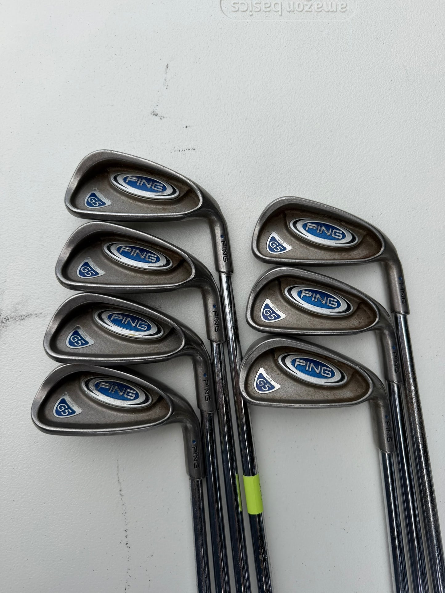 Ping G5 Iron Set 4-PW Blue Dot Cushin Stiff Flex +1/4″ READ