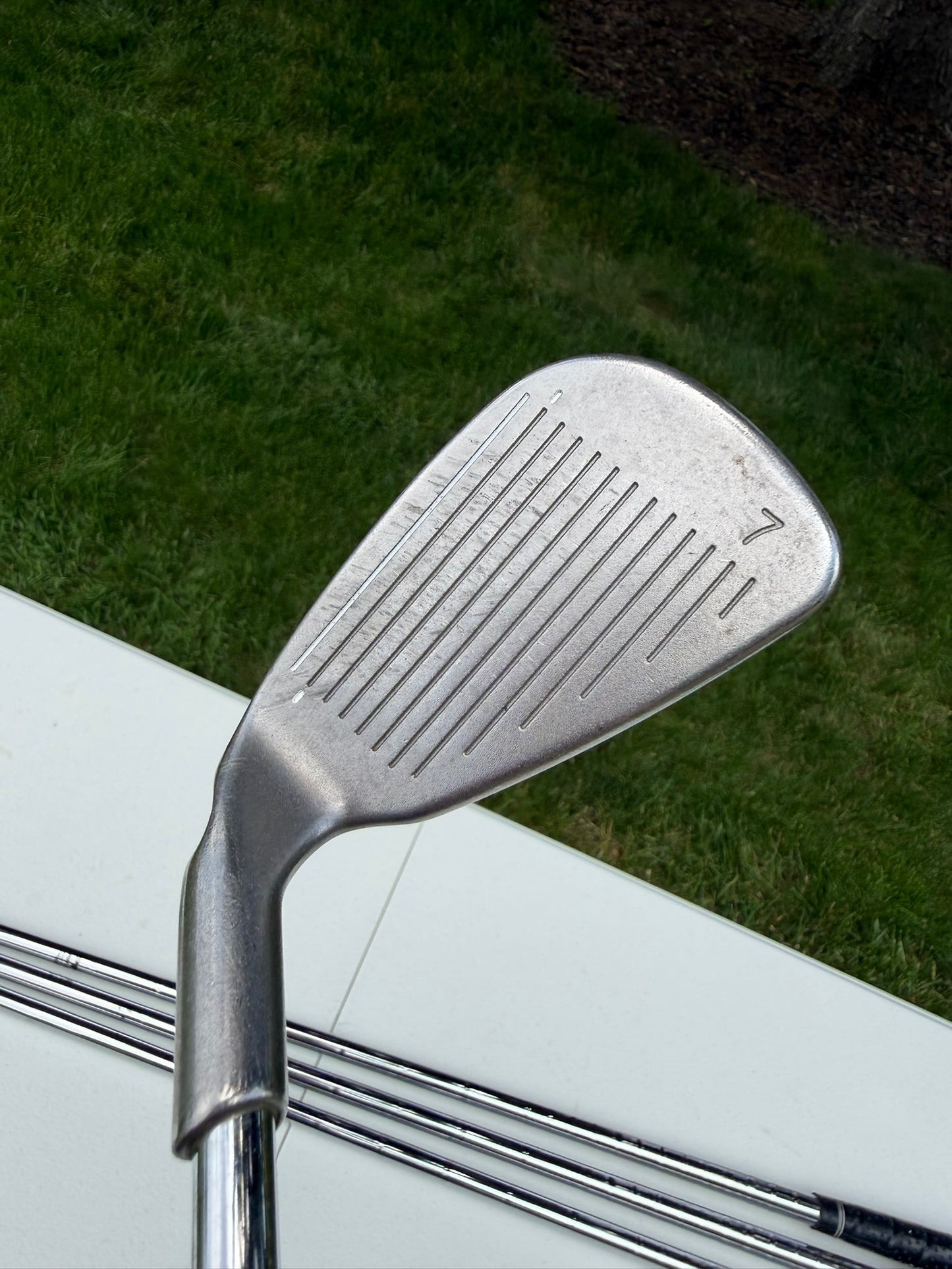 Ping i3 + Plus Iron Set 4-PW Green Dot True Temper Regular Flex +1/4″ NICE