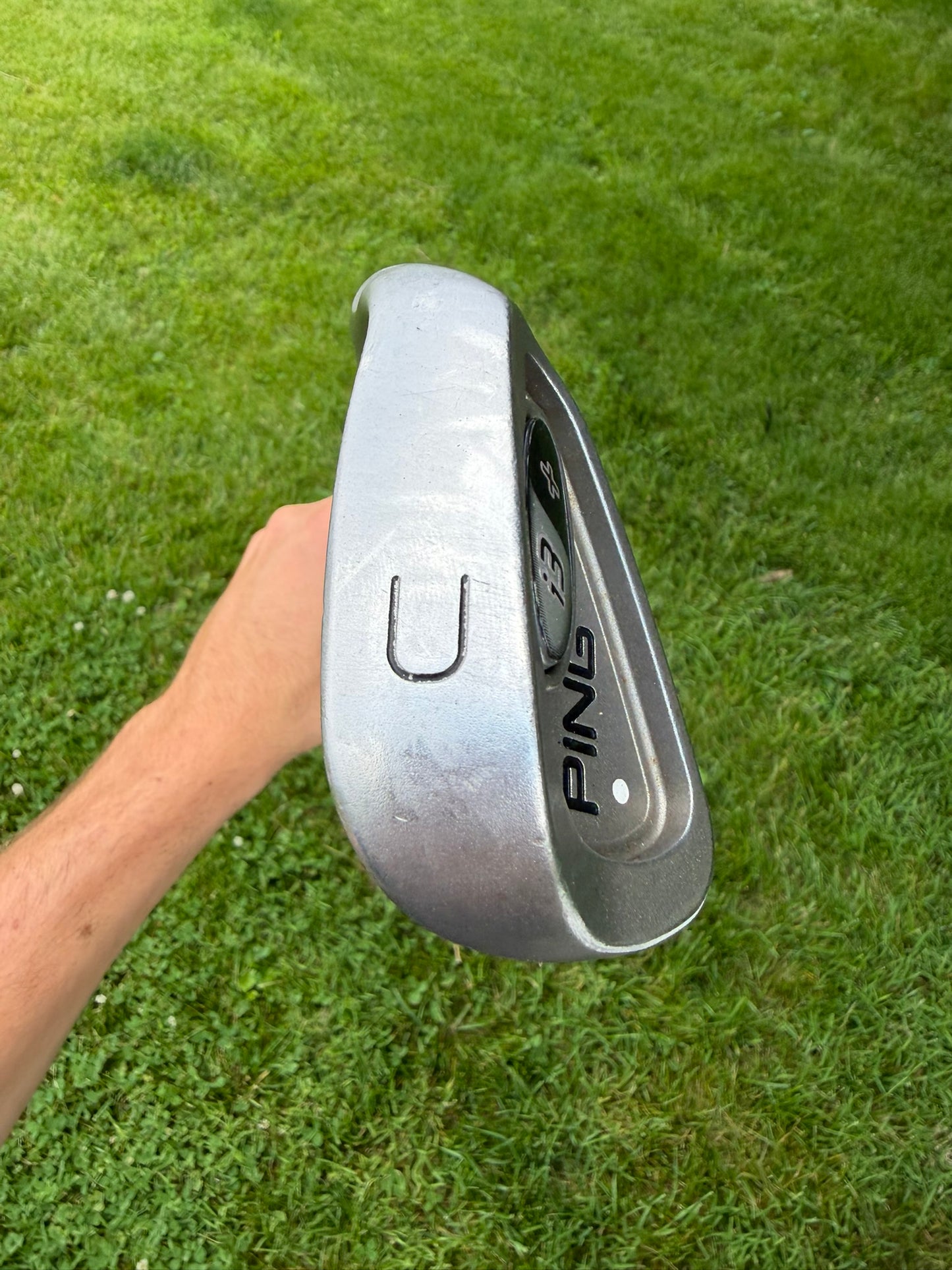 Ping i3 + Plus Gap U Wedge White Dot True Temper Regular Flex 35.5″ NICE