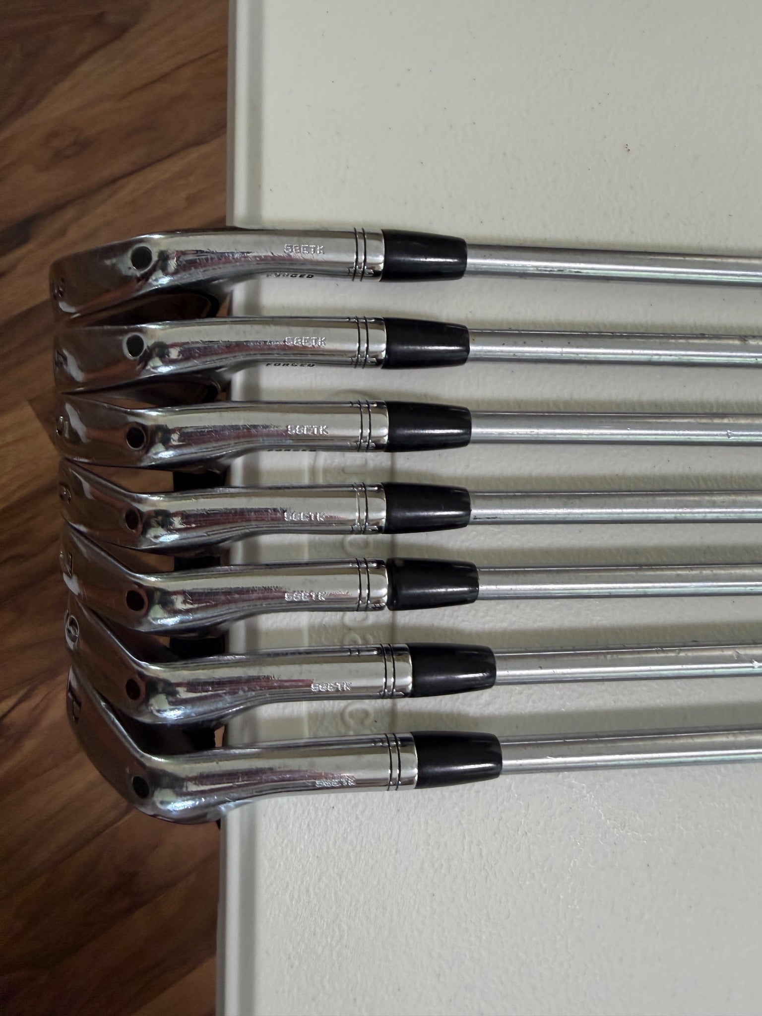 Titleist 735.CM Chrome Iron Set 3-PW (NO 8 IRON) Rifle Stiff Flex +1/2" READ — photo 6
