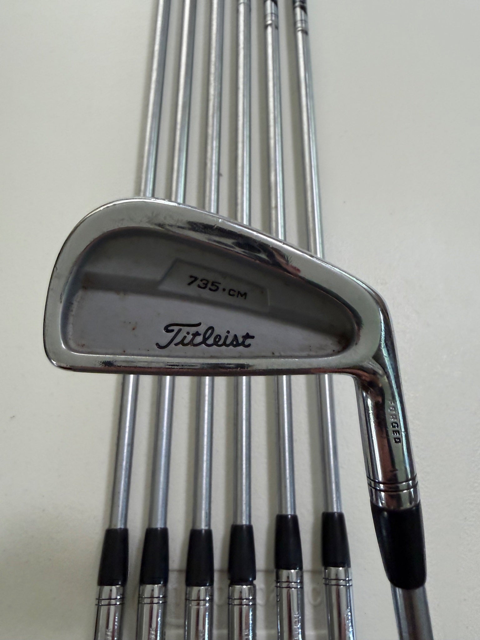 Titleist 735.CM Chrome Iron Set 3-PW (NO 8 IRON) Rifle Stiff Flex +1/2" READ — photo 7
