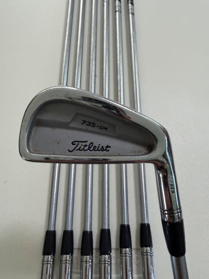Titleist 735.CM Chrome Iron Set 3-PW (NO 8 IRON) Rifle Stiff Flex +1/2" READ — photo 7