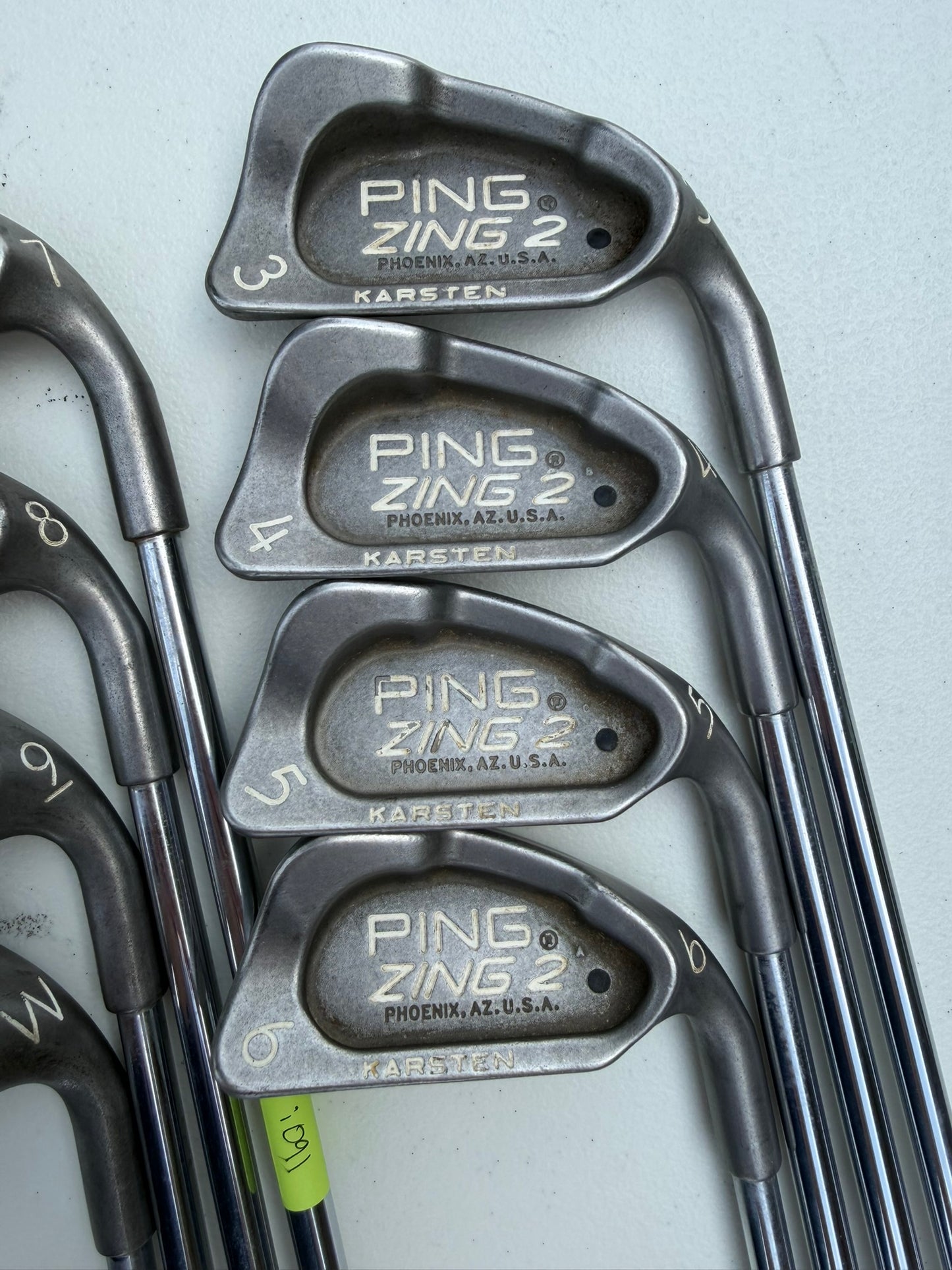 Ping Zing 2 Iron Set 3-PW Black Dot JZ Stiff Flex Standard NICE
