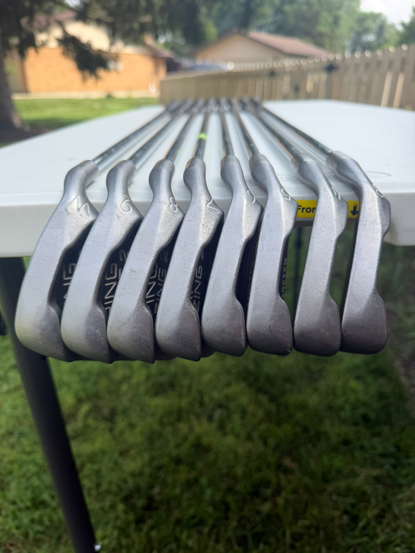 Ping Zing 2 Iron Set 3-PW Black Dot JZ Stiff Flex Standard NICE