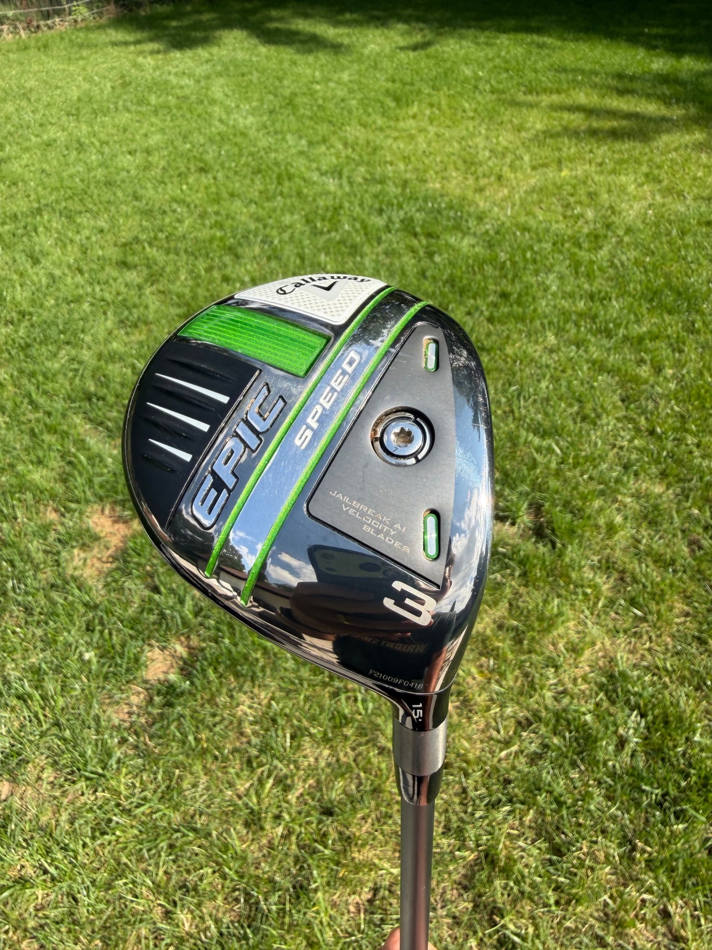 Callaway EPIC Speed 3-Wood 15° HZRDUS Smoke Green IM10 Regular Flex 43" — photo 2