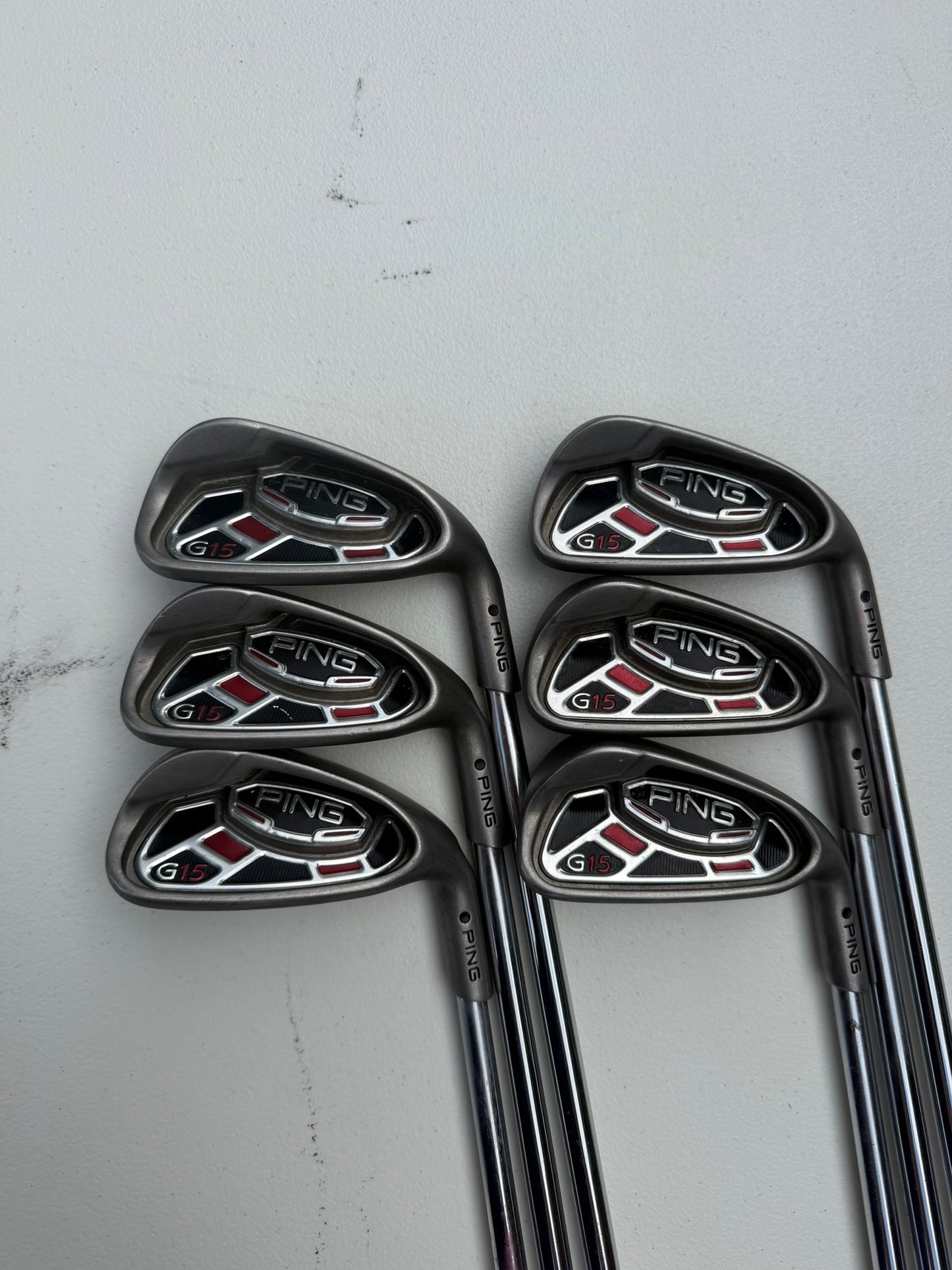 Ping G15 Iron Set 5-PW Black Dot AWT Regular Flex Standard NICE