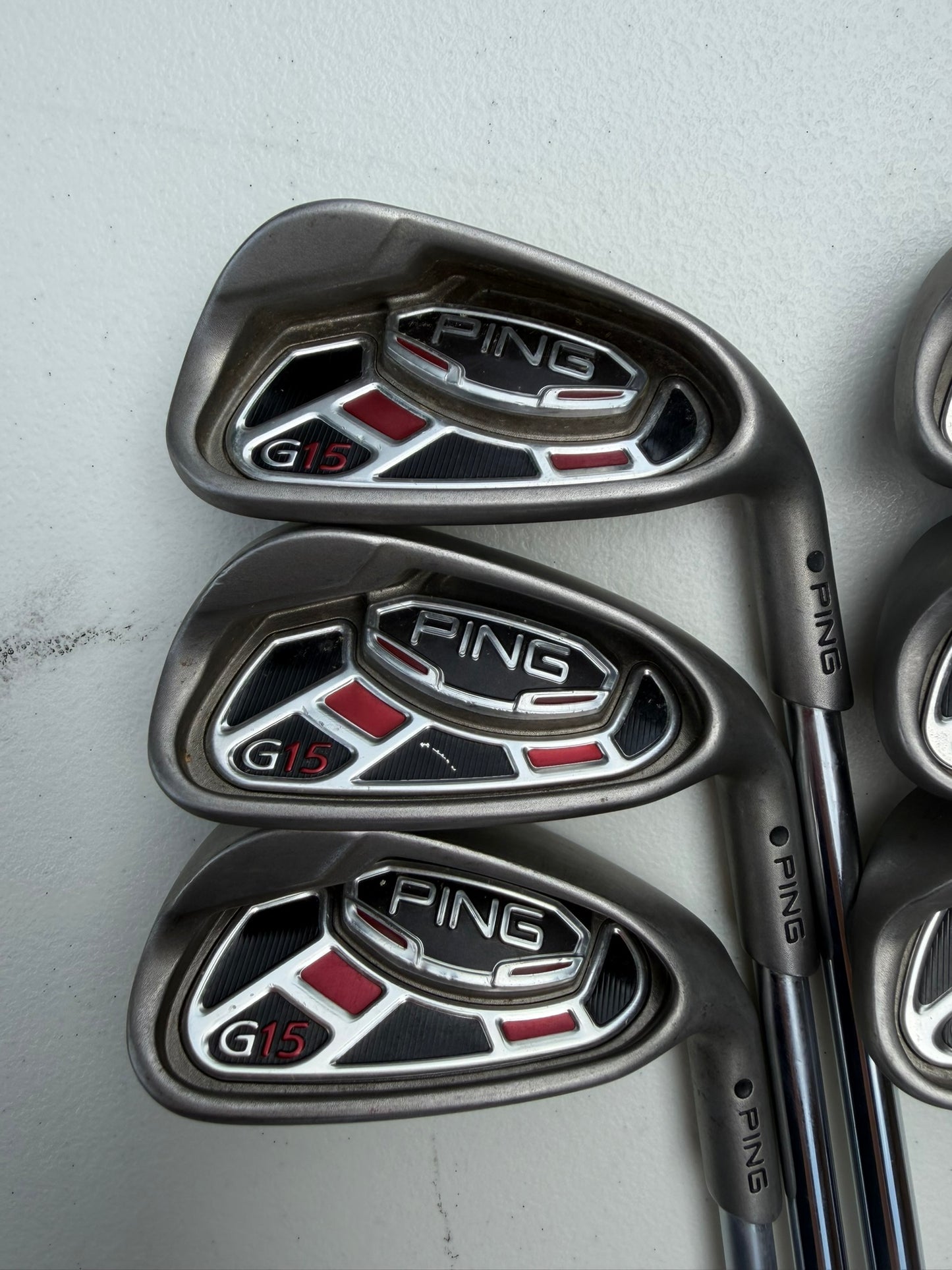 Ping G15 Iron Set 5-PW Black Dot AWT Regular Flex Standard NICE
