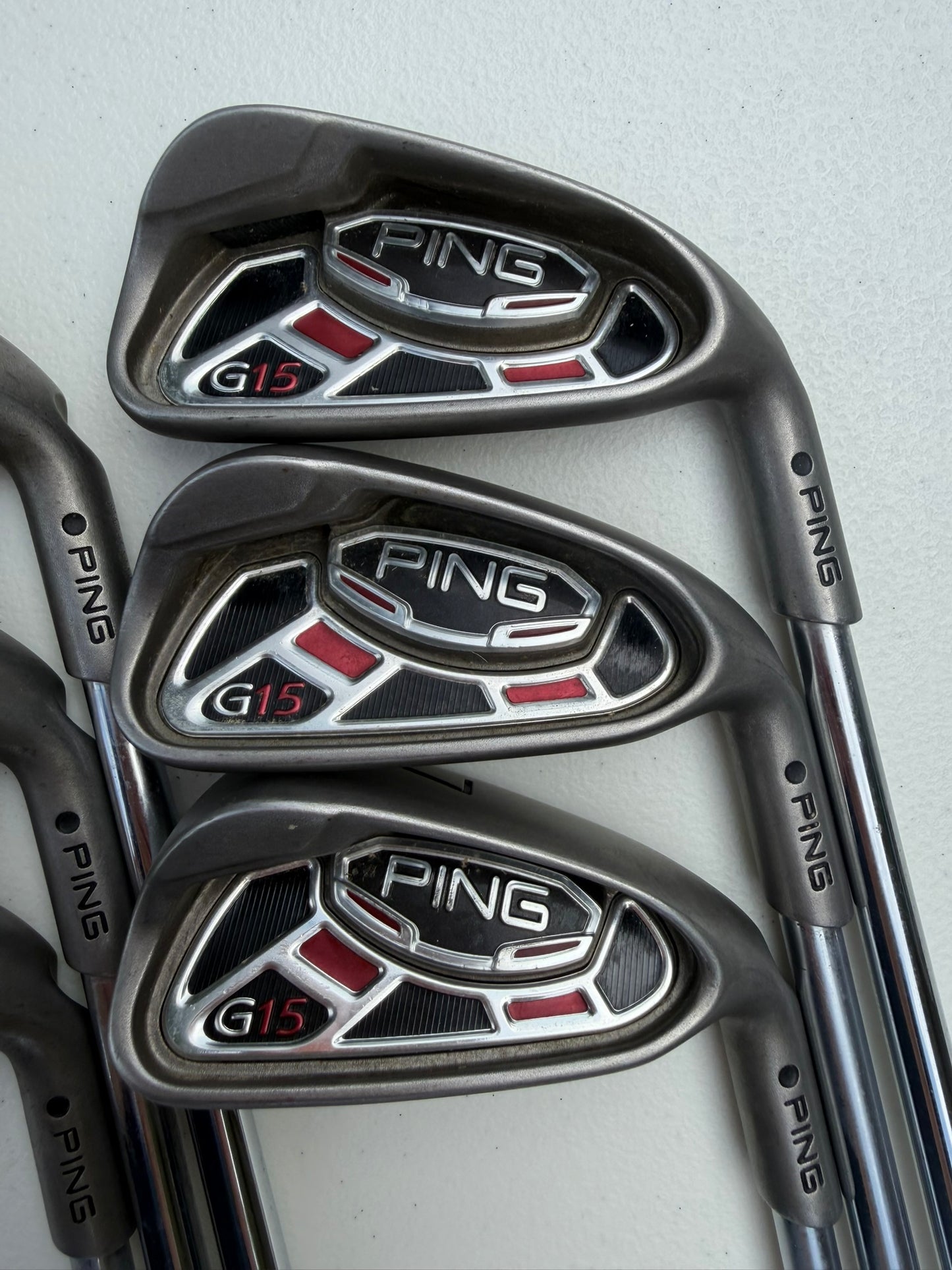 Ping G15 Iron Set 5-PW Black Dot AWT Regular Flex Standard NICE