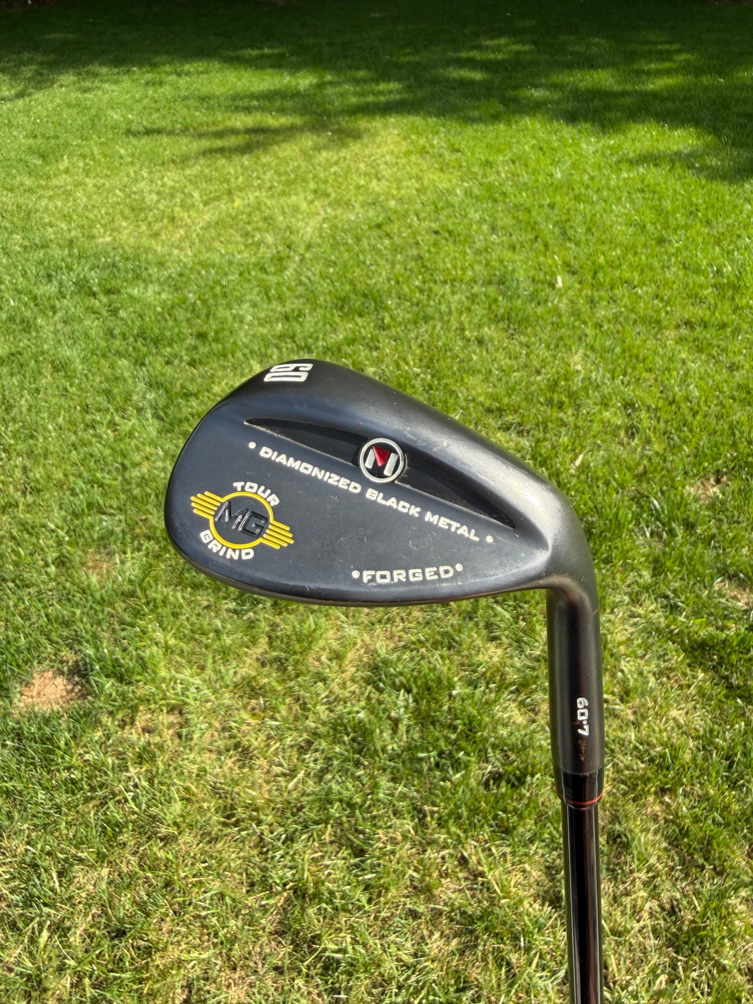 Maltby Diamonized Black Metal Tour Grind Lob Wedge 60° / 7 Wedge Flex 36" NICE
