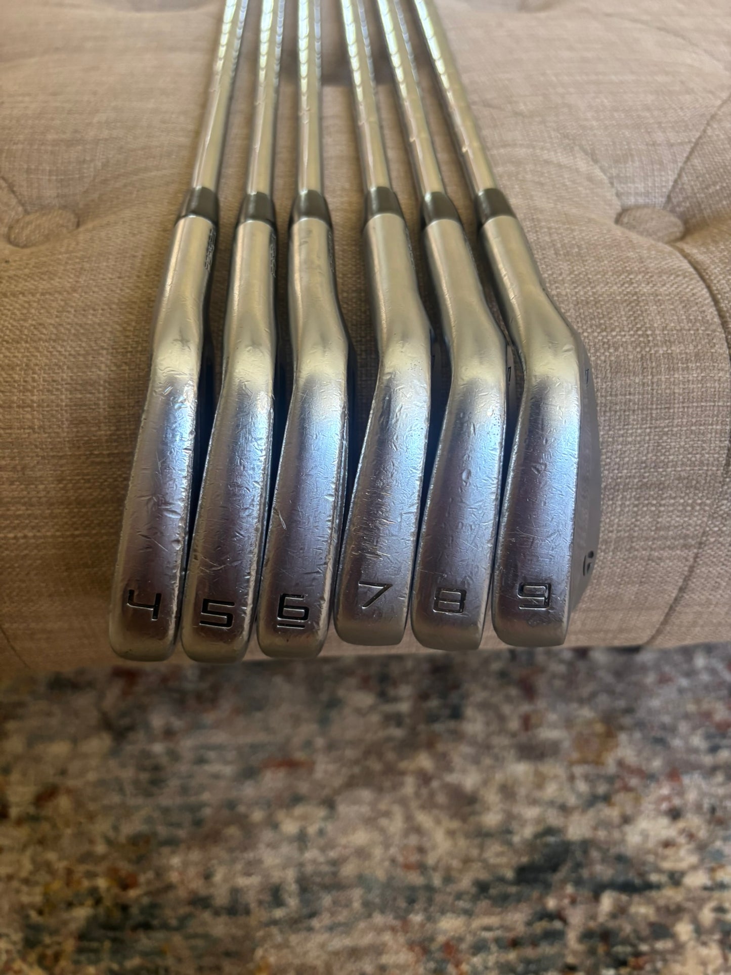 Taylormade 2023 P7MB/P7MC Combo Iron Set 4-9 NS Pro Extra Stiff Flex -1/4″ NICE