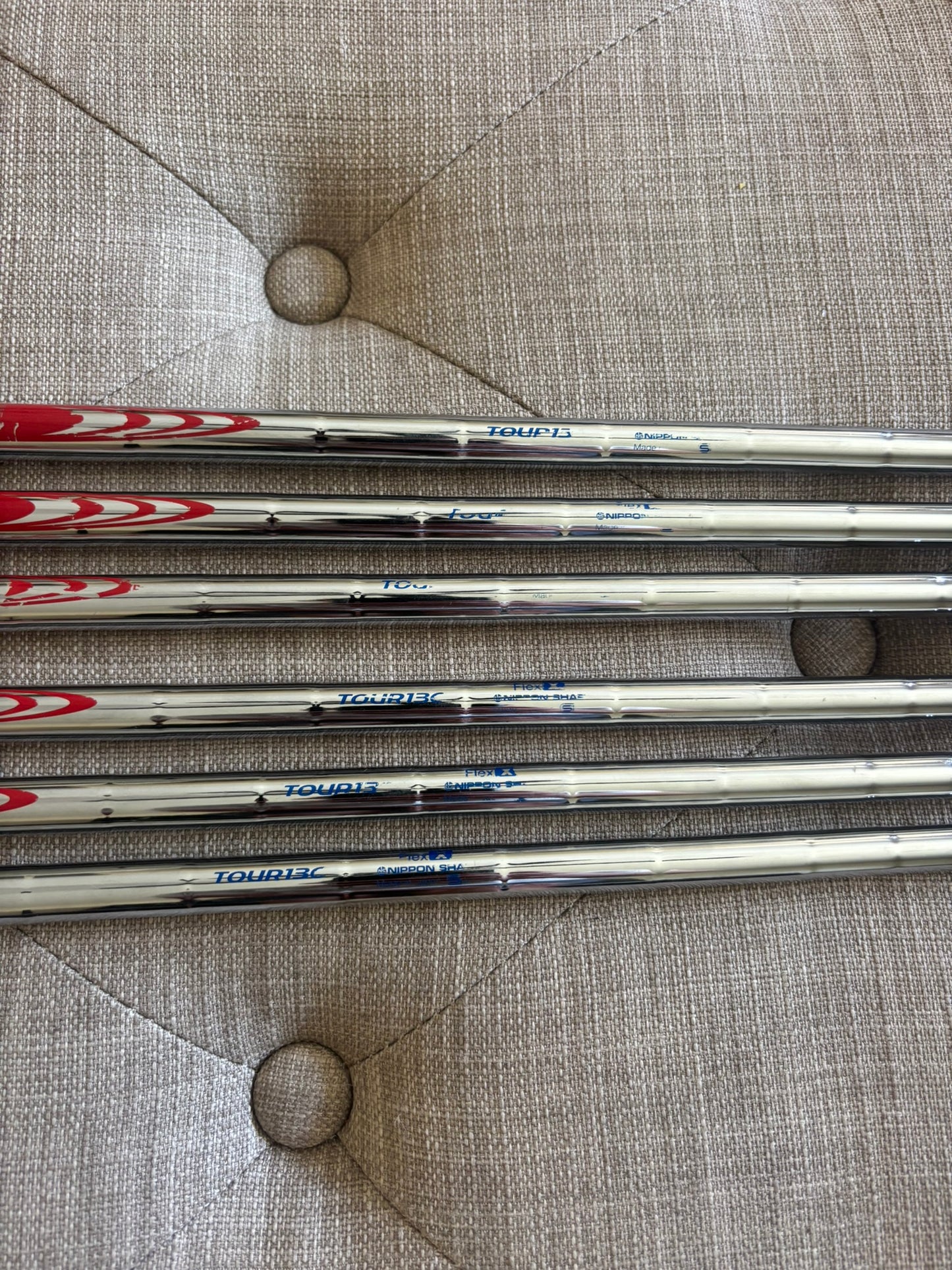 Taylormade 2023 P7MB/P7MC Combo Iron Set 4-9 NS Pro Extra Stiff Flex -1/4″ NICE
