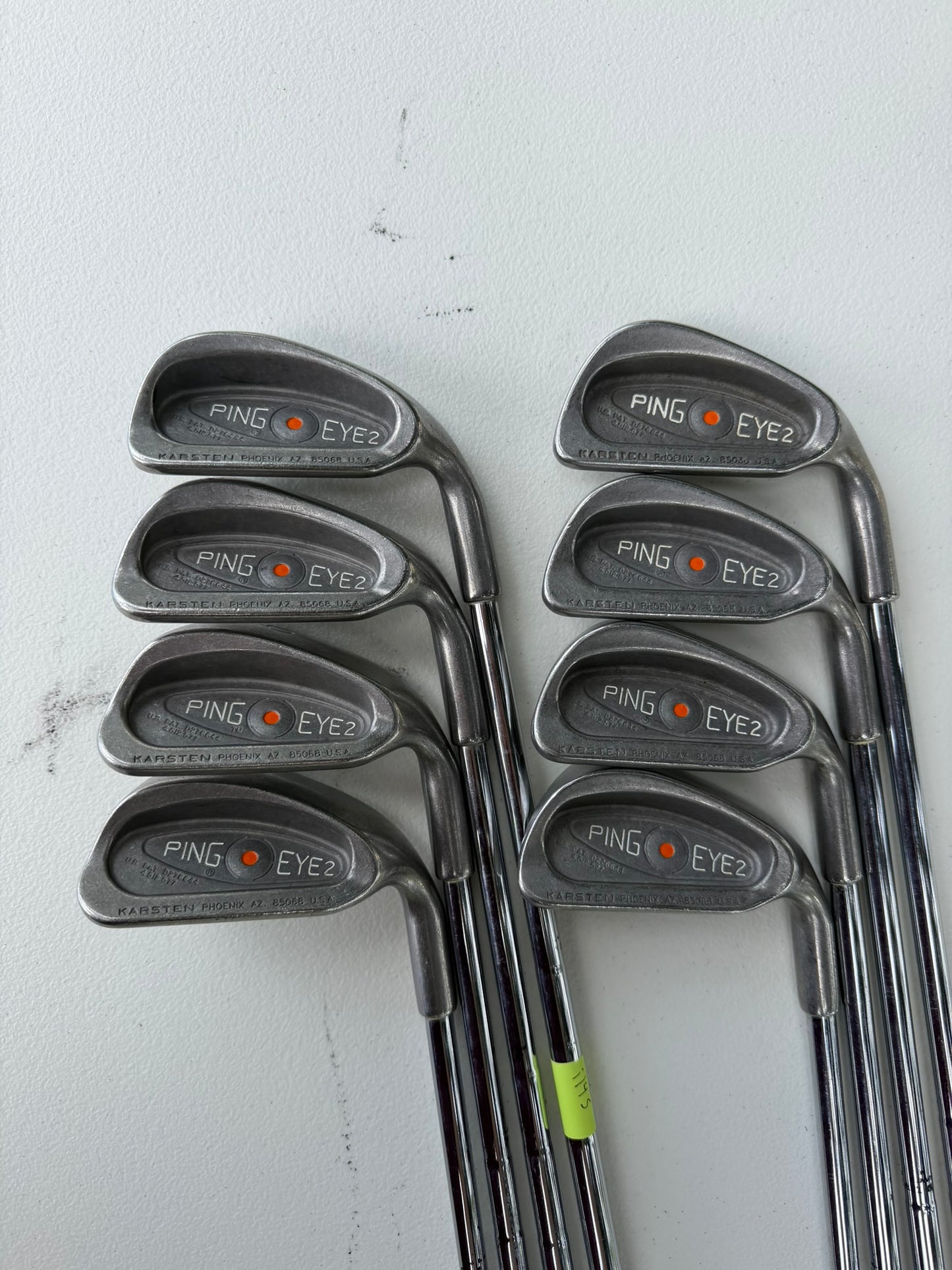 Ping Eye 2 Iron Set 3-PW Orange Dot ZZ Lite Stiff Flex NICE