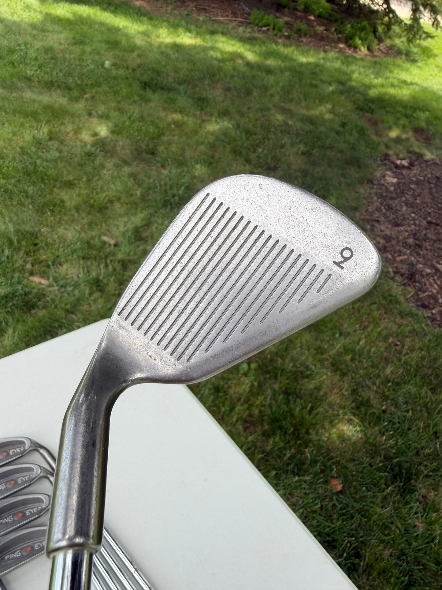 Ping Eye 2 Iron Set 3-PW Orange Dot ZZ Lite Stiff Flex NICE
