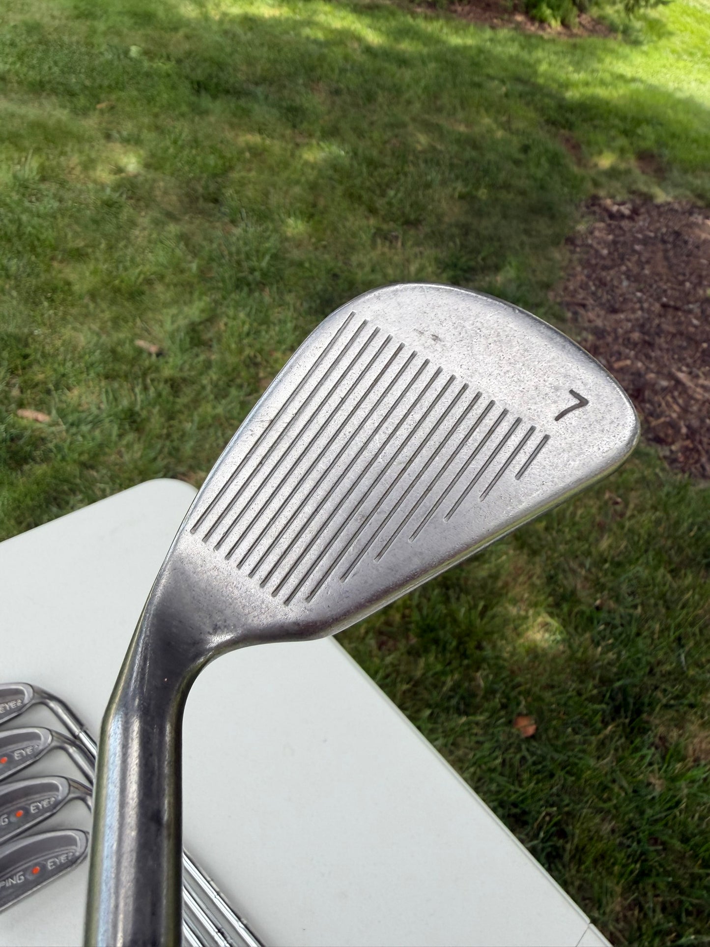 Ping Eye 2 Iron Set 3-PW Orange Dot ZZ Lite Stiff Flex NICE