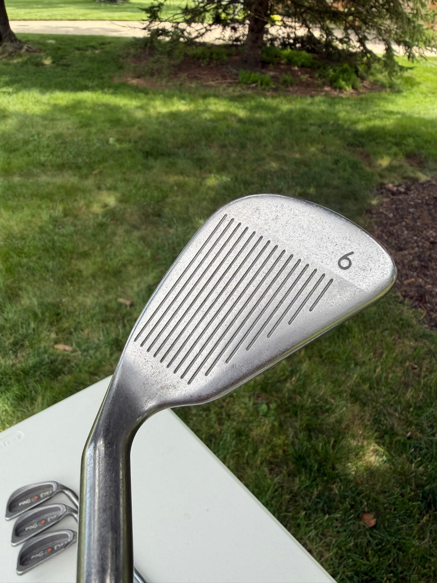 Ping Eye 2 Iron Set 3-PW Orange Dot ZZ Lite Stiff Flex NICE