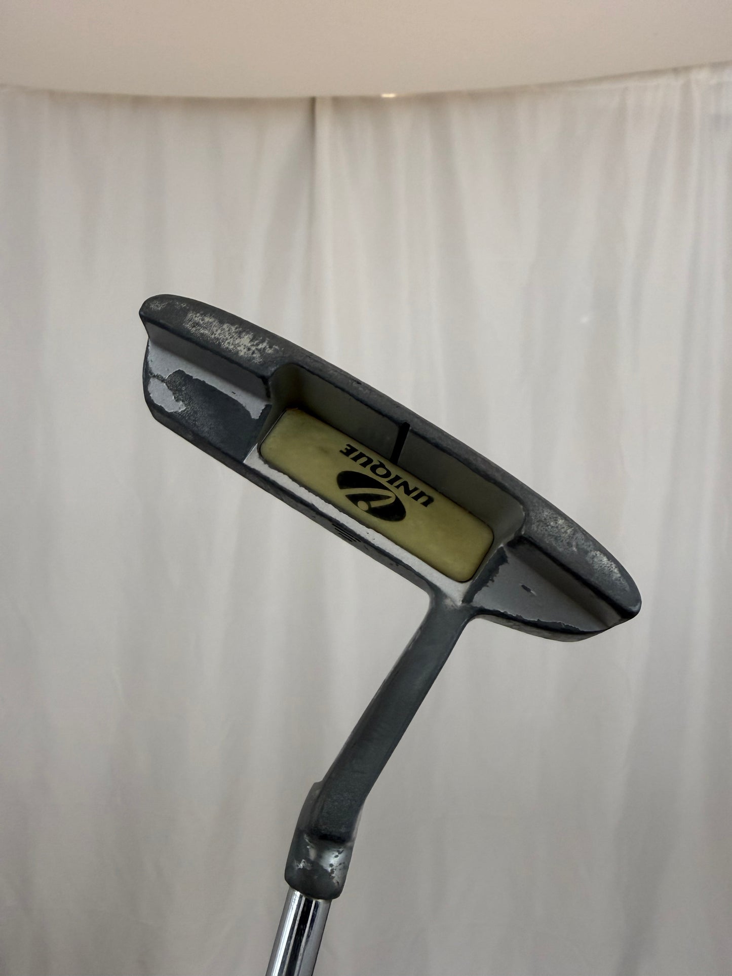 Photo of Unique White Zone Balata Face Blade Putter