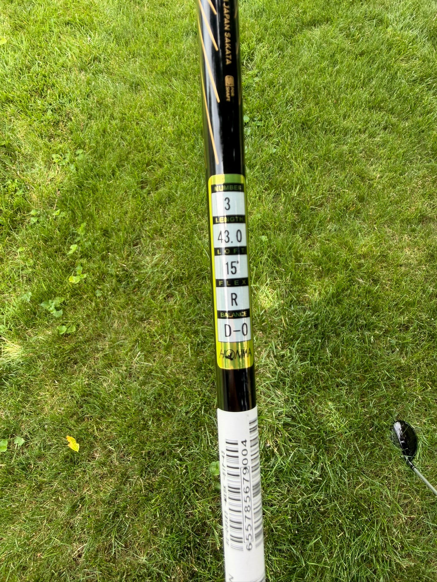 Honma Beres 08 Black 3-Wood 15° ARMRQ MX Regular Flex 43″ +HC NEW