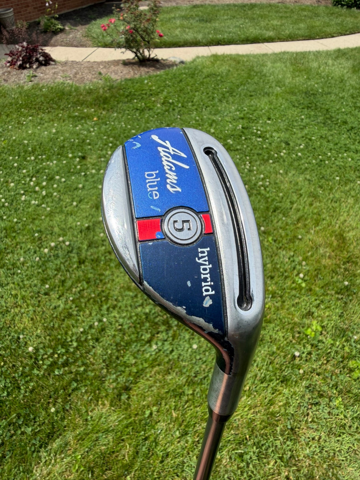 Adams 2015 Blue 5 Hybrid Aldila Slim Tech 55 Stiff Flex 38.75″
