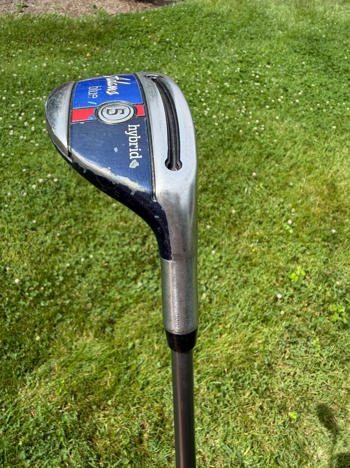 Adams 2015 Blue 5 Hybrid Aldila Slim Tech 55 Stiff Flex 38.75″