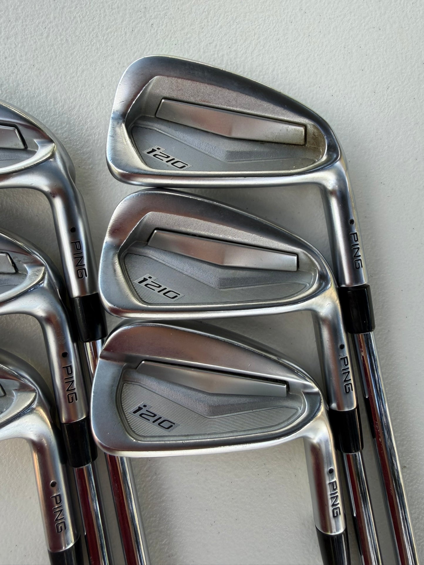 Ping i210 Iron Set 5-PW Black Dot KBS Tour 90 Stiff Flex +1/4″ NICE
