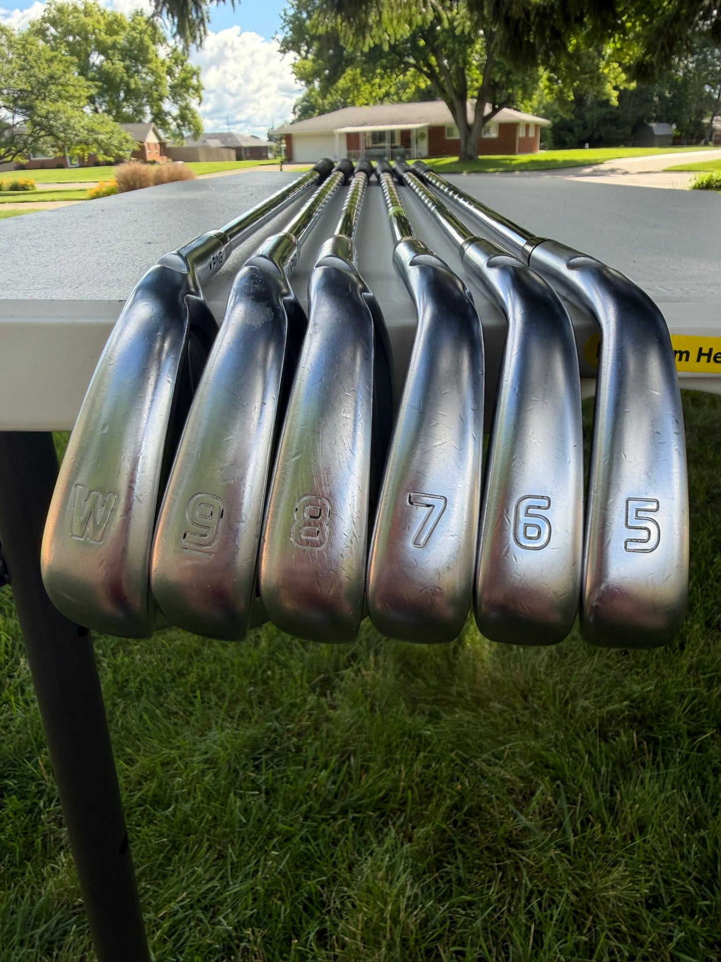 Ping i210 Iron Set 5-PW Black Dot KBS Tour 90 Stiff Flex +1/4″ NICE