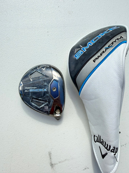 Callaway Paradym Ai Smoke Max 3-Wood 15° +HC Head Only