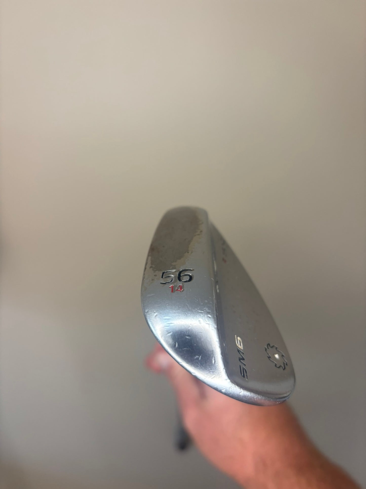 Titleist Vokey SM6 Chrome Sand Wedge 54° / 14F Wedge Flex 35.75″