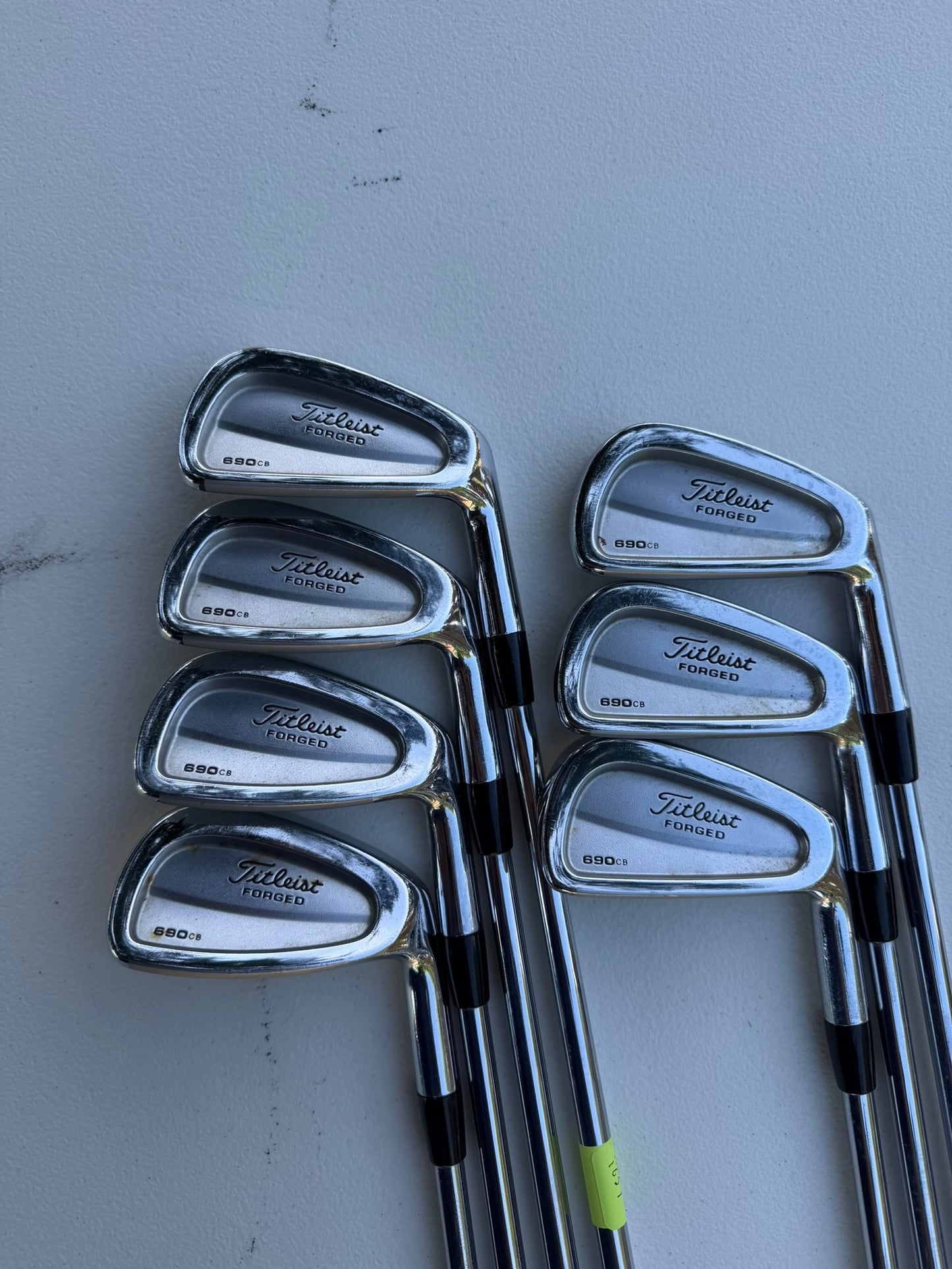 Titleist 690 CB Forged Iron Set 4-PW FCM 6.5 Rifle Extra Stiff Flex STD NICE