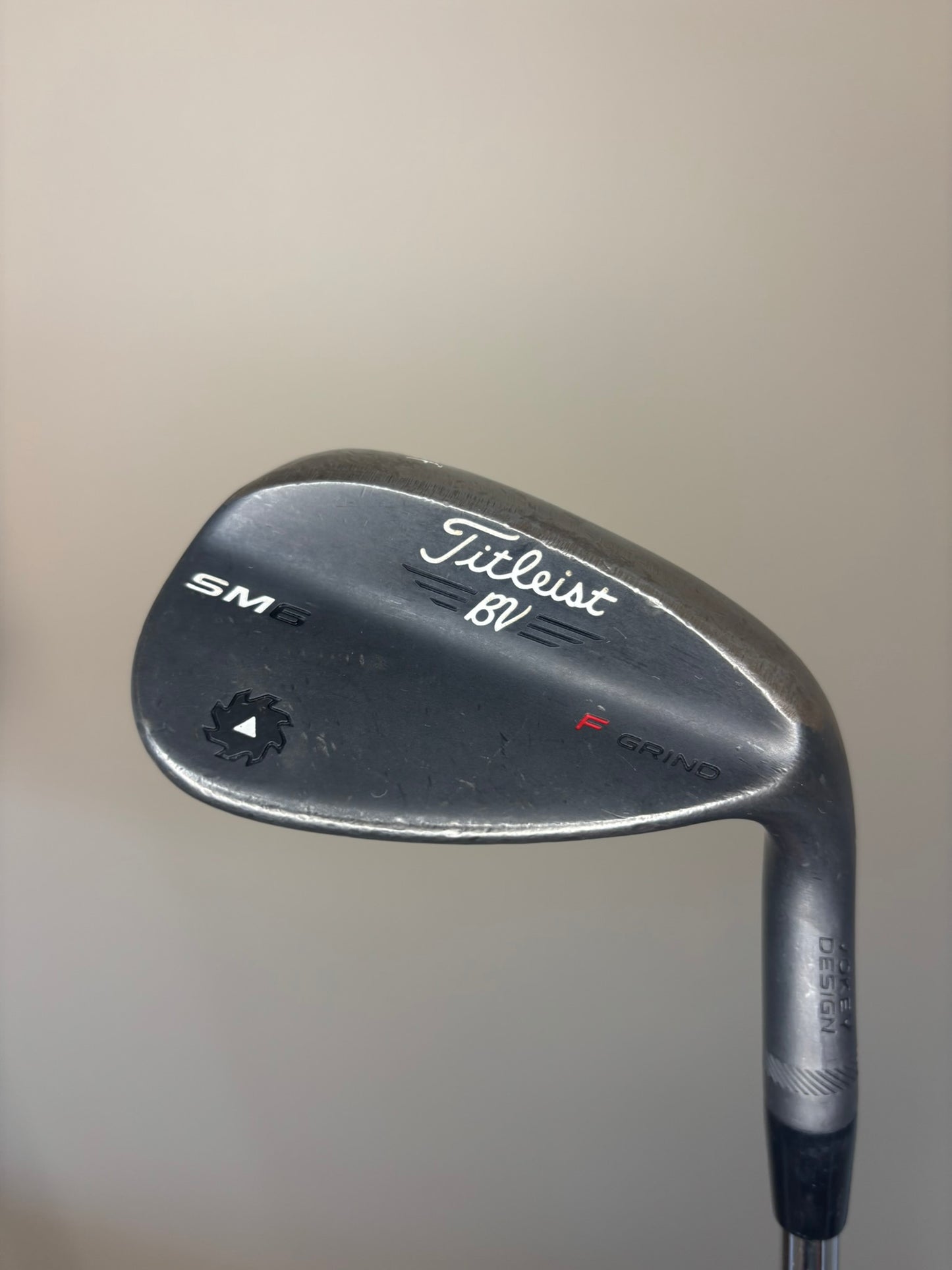 Titleist Vokey SM6 Jet Black Raw Sand Wedge 56° Wedge Flex 35.75″ READ
