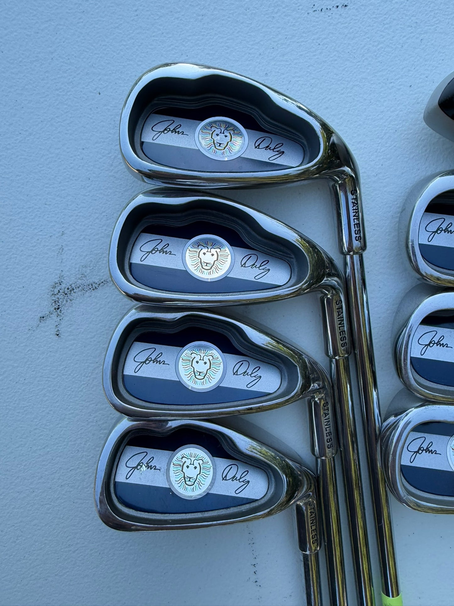 John Daly Stainless Iron Set 3H, 4-PW Regular Flex NICE