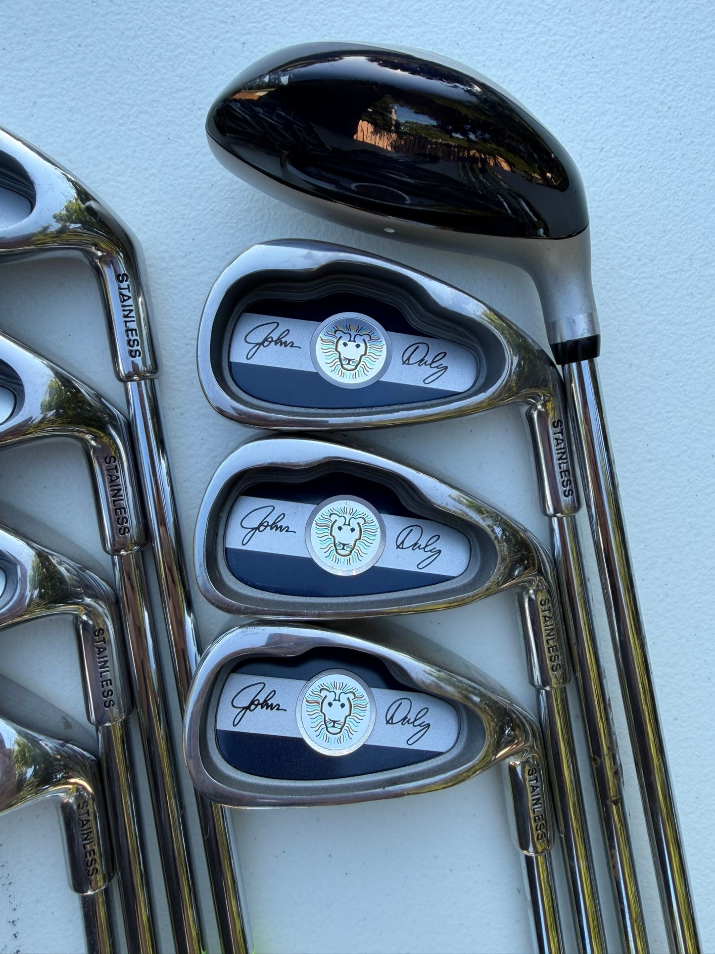 John Daly Stainless Iron Set 3H, 4-PW Regular Flex NICE