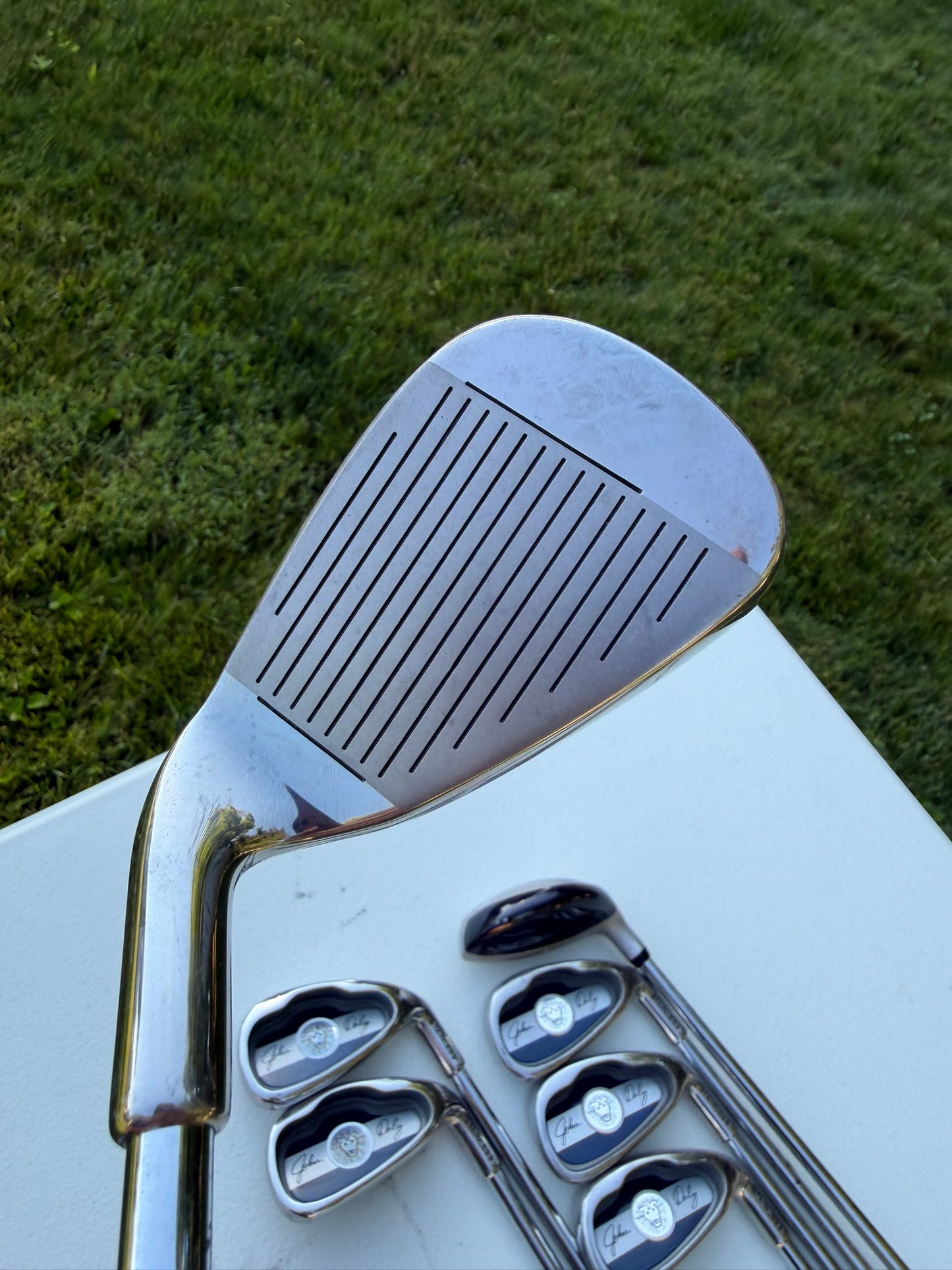 John Daly Stainless Iron Set 3H, 4-PW Regular Flex NICE