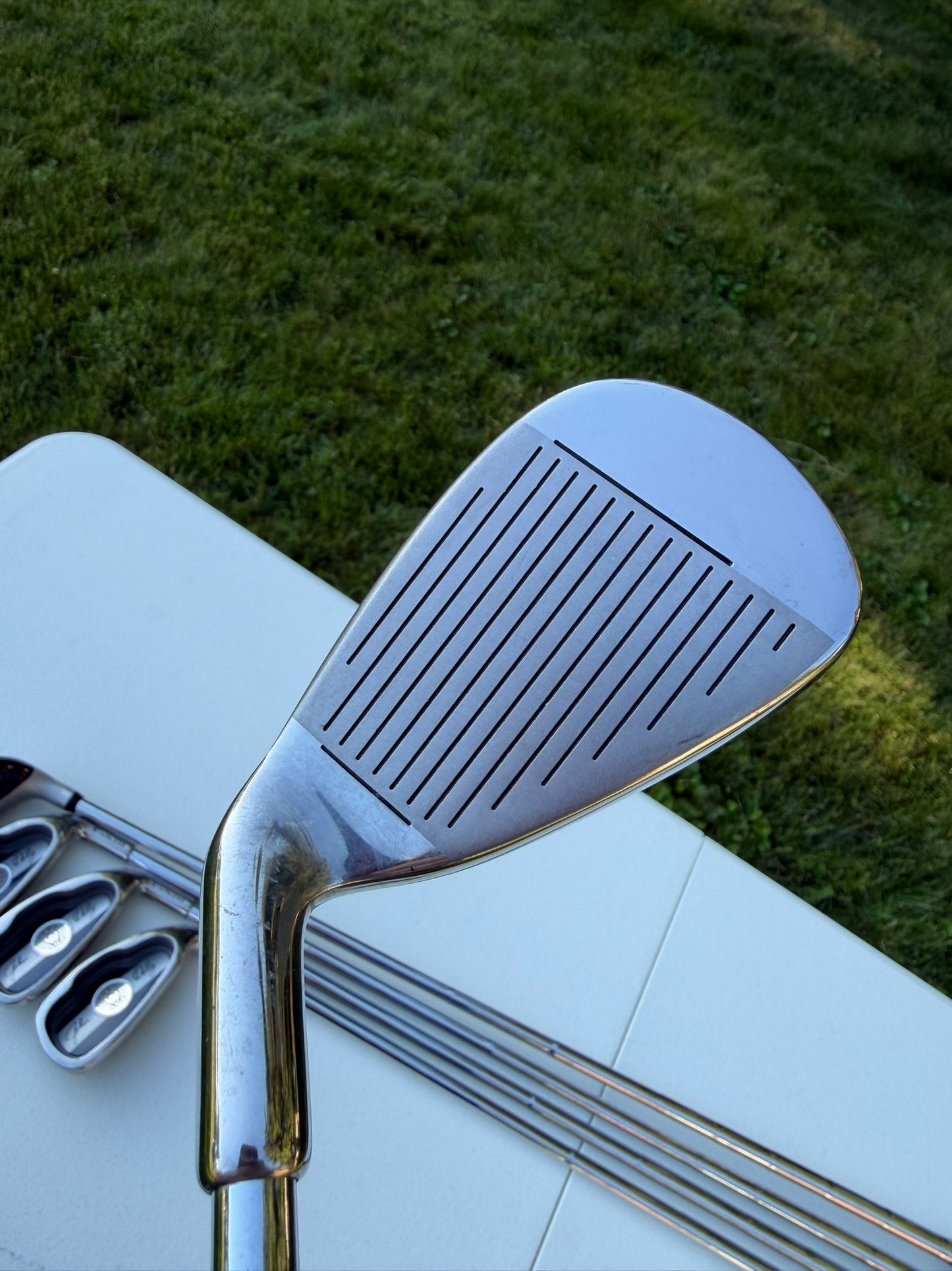 John Daly Stainless Iron Set 3H, 4-PW Regular Flex NICE