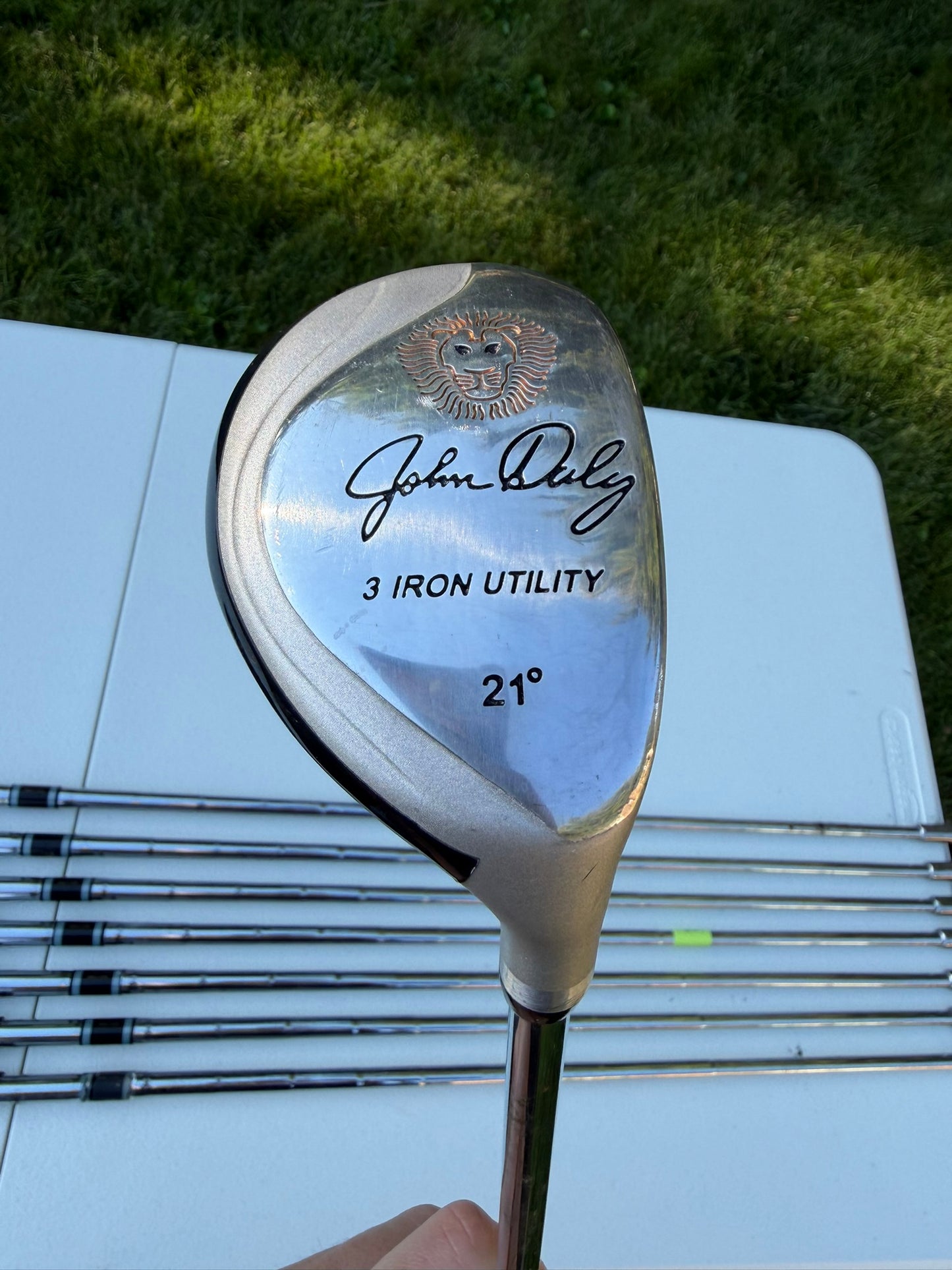 John Daly Stainless Iron Set 3H, 4-PW Regular Flex NICE