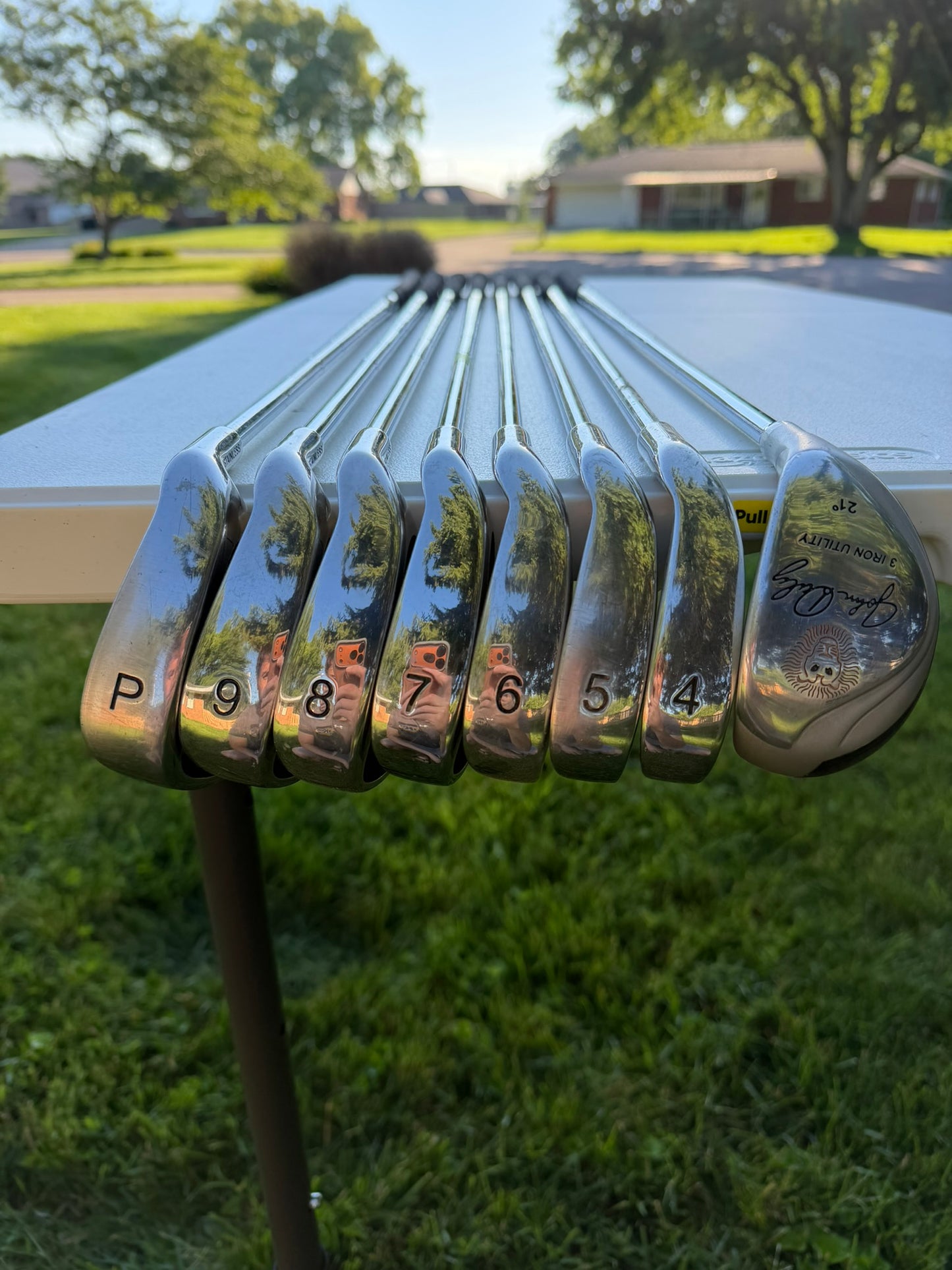 John Daly Stainless Iron Set 3H, 4-PW Regular Flex NICE