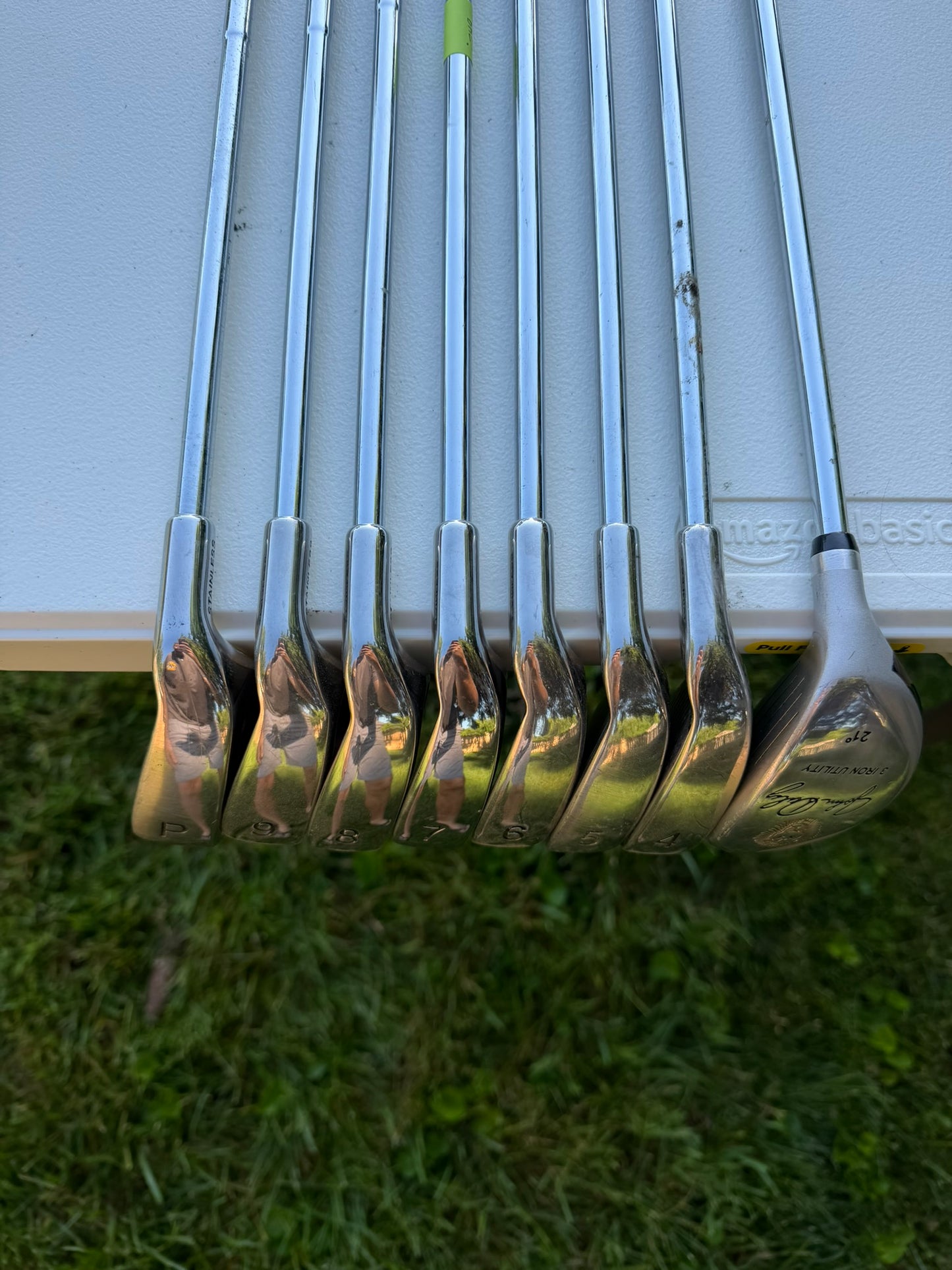 John Daly Stainless Iron Set 3H, 4-PW Regular Flex NICE
