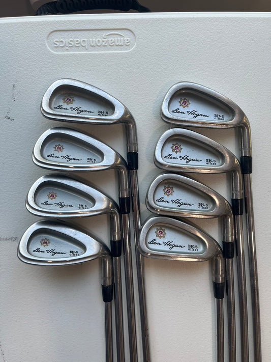Ben Hogan BH-5 Offset Iron Set 3-PW Apex Edge 4 Stiff Flex Standard NICE