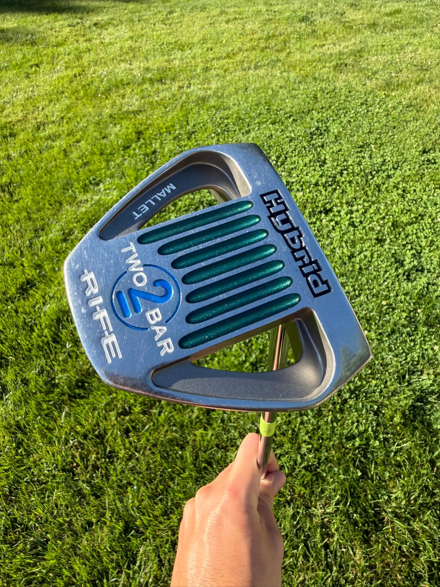 Rife Hybrid Two Bar Mallet Center Shaft Putter 35" NICE