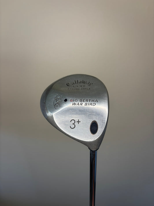 Callaway Big Bertha War Bird Strong 3-Wood Rifle X-Stiff Flex 42.75″ +HC NICE