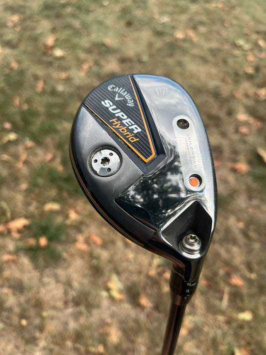 Callaway Super Hybrid 2 Hybrid 17° Tensei CK Orange 80 Stiff Flex 41.5″ NICE